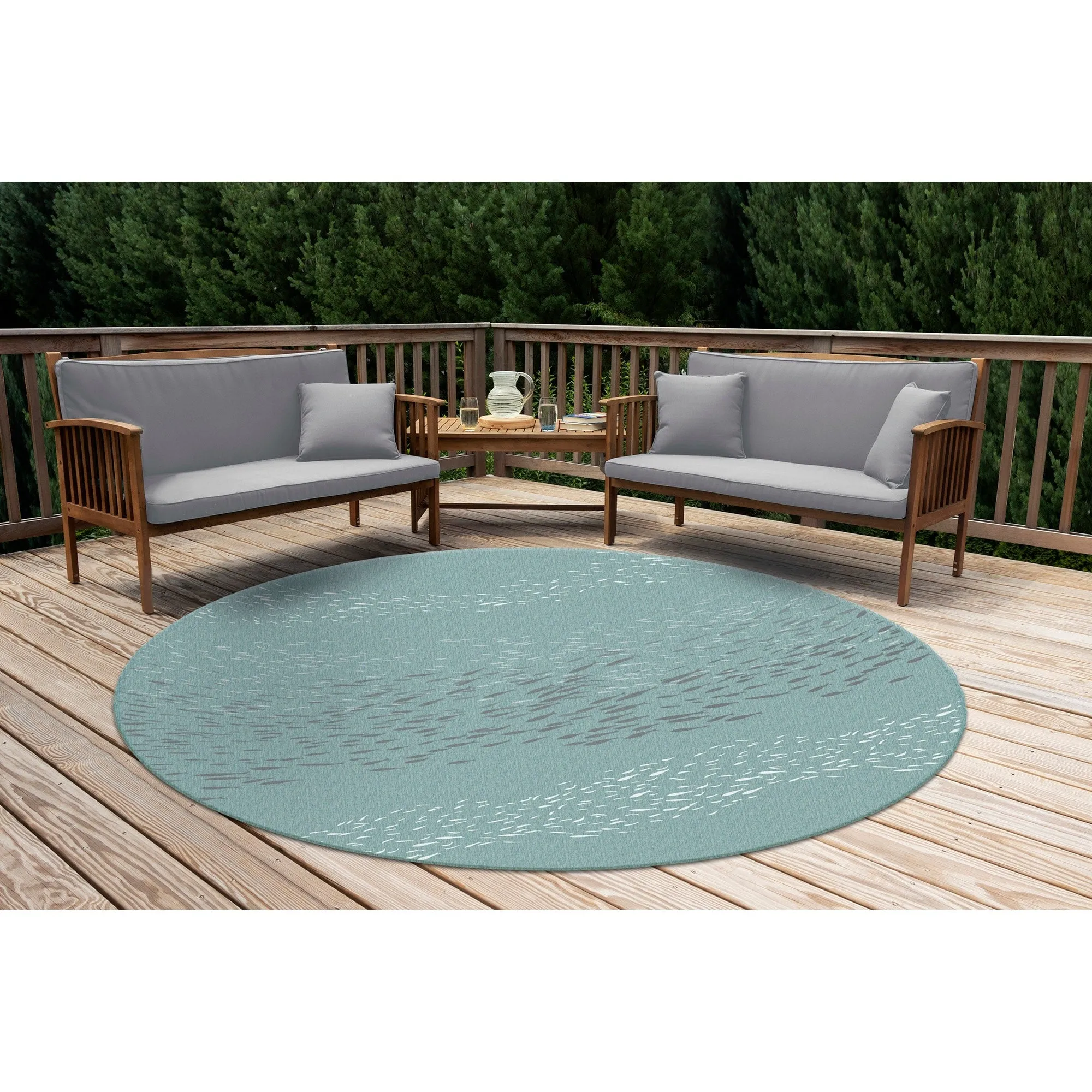 Liora Manne Carmel School Of Fish Indoor/Outdoor Area Rug