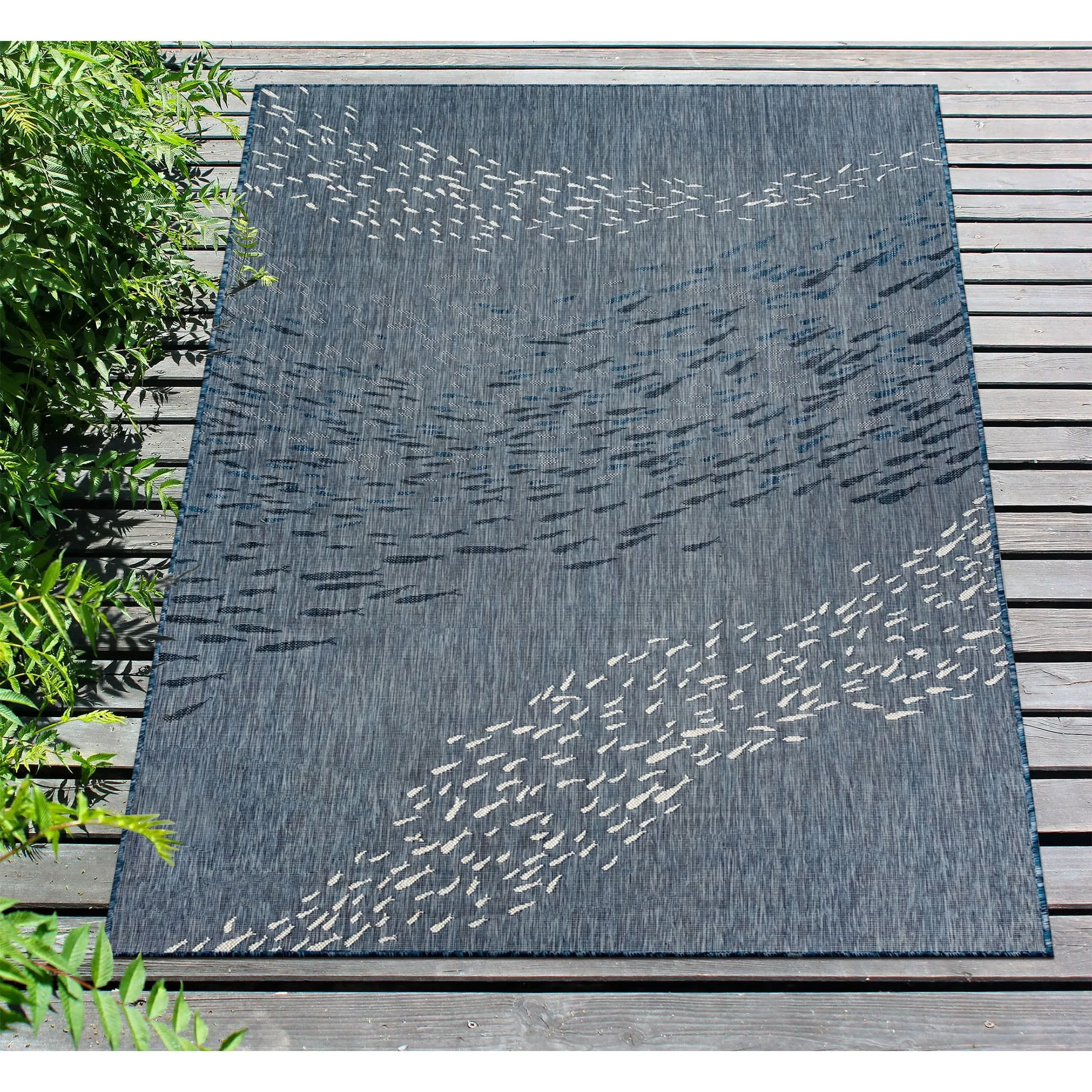 Liora Manne Carmel School Of Fish Indoor/Outdoor Area Rug