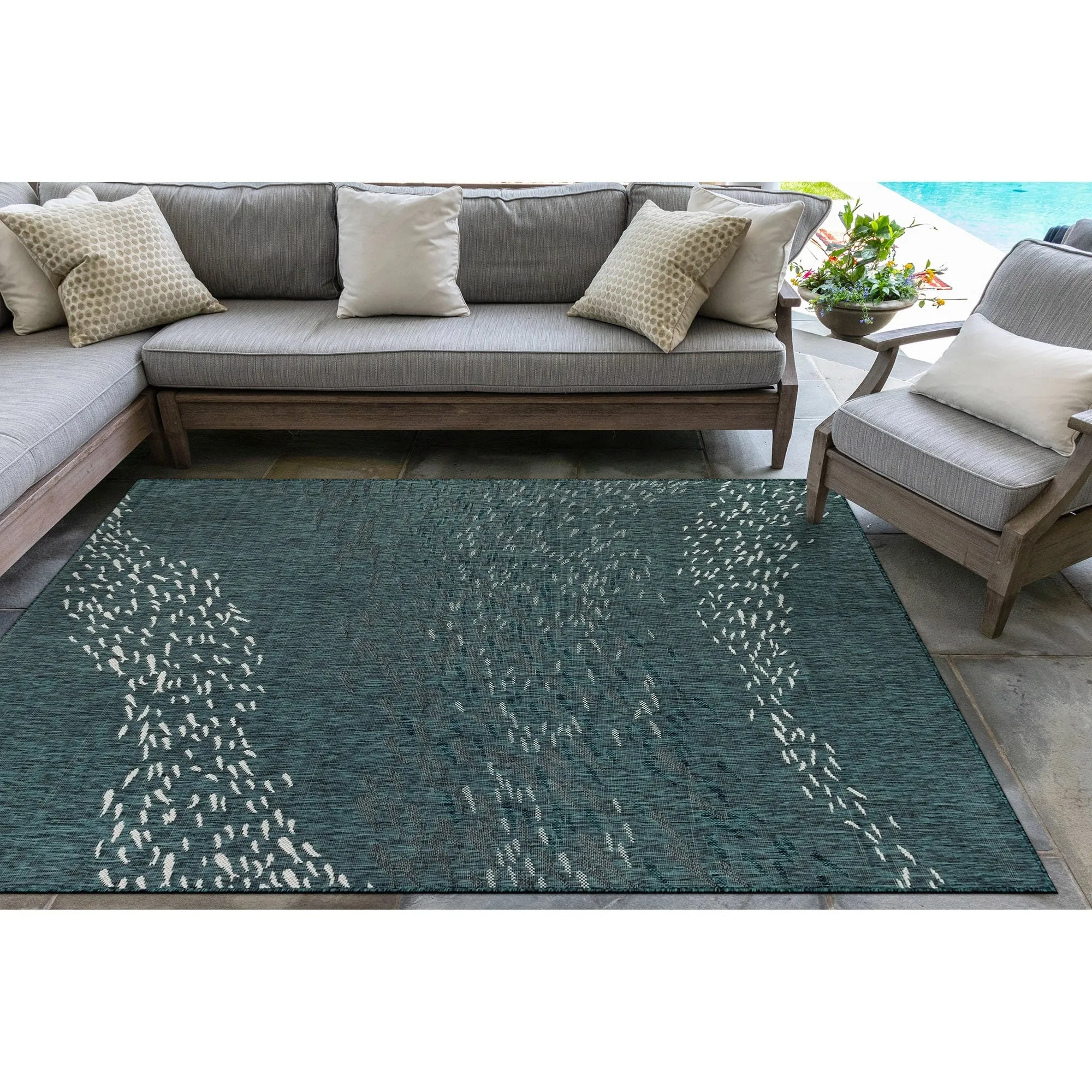 Liora Manne Carmel School Of Fish Indoor/Outdoor Area Rug