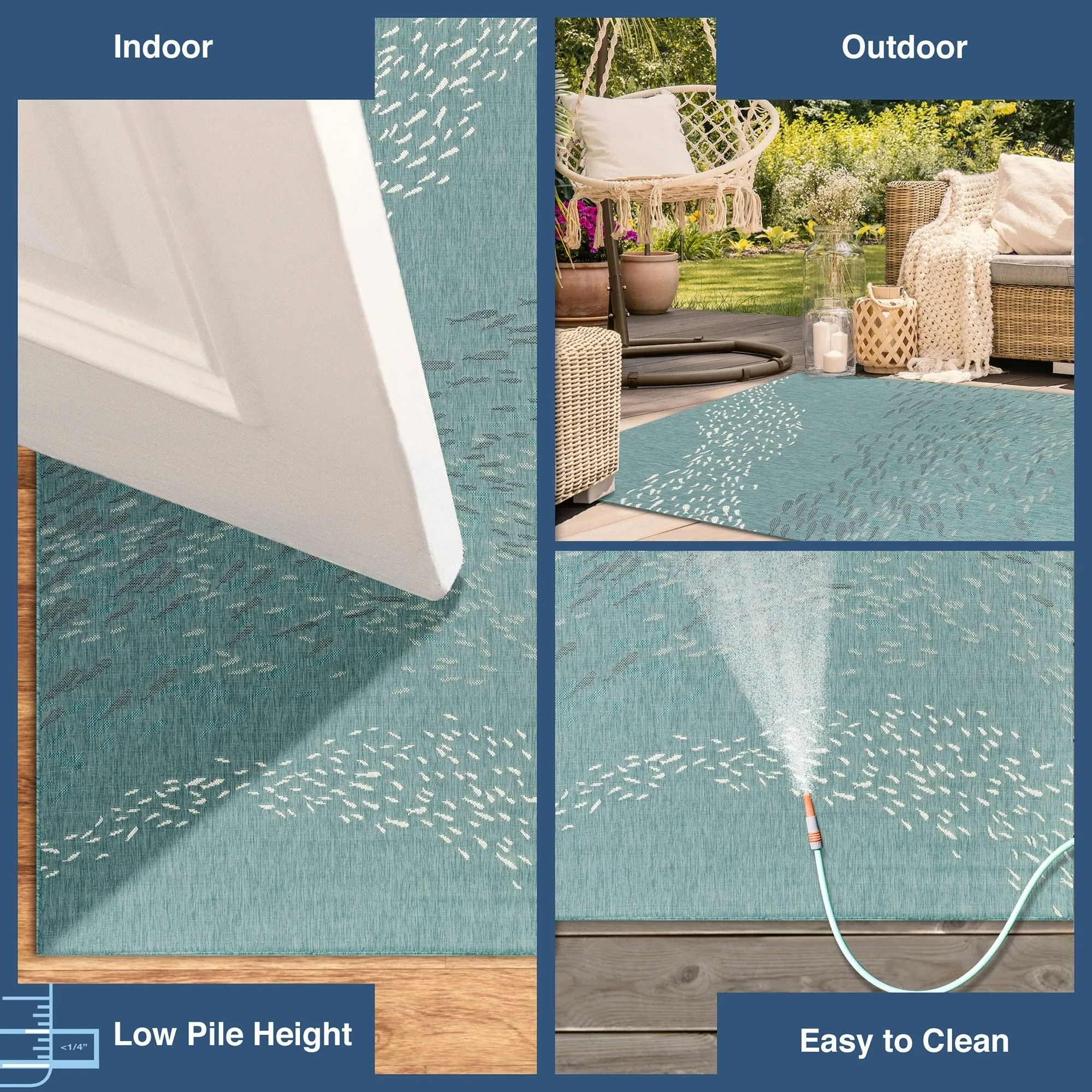 Liora Manne Carmel School Of Fish Indoor/Outdoor Area Rug