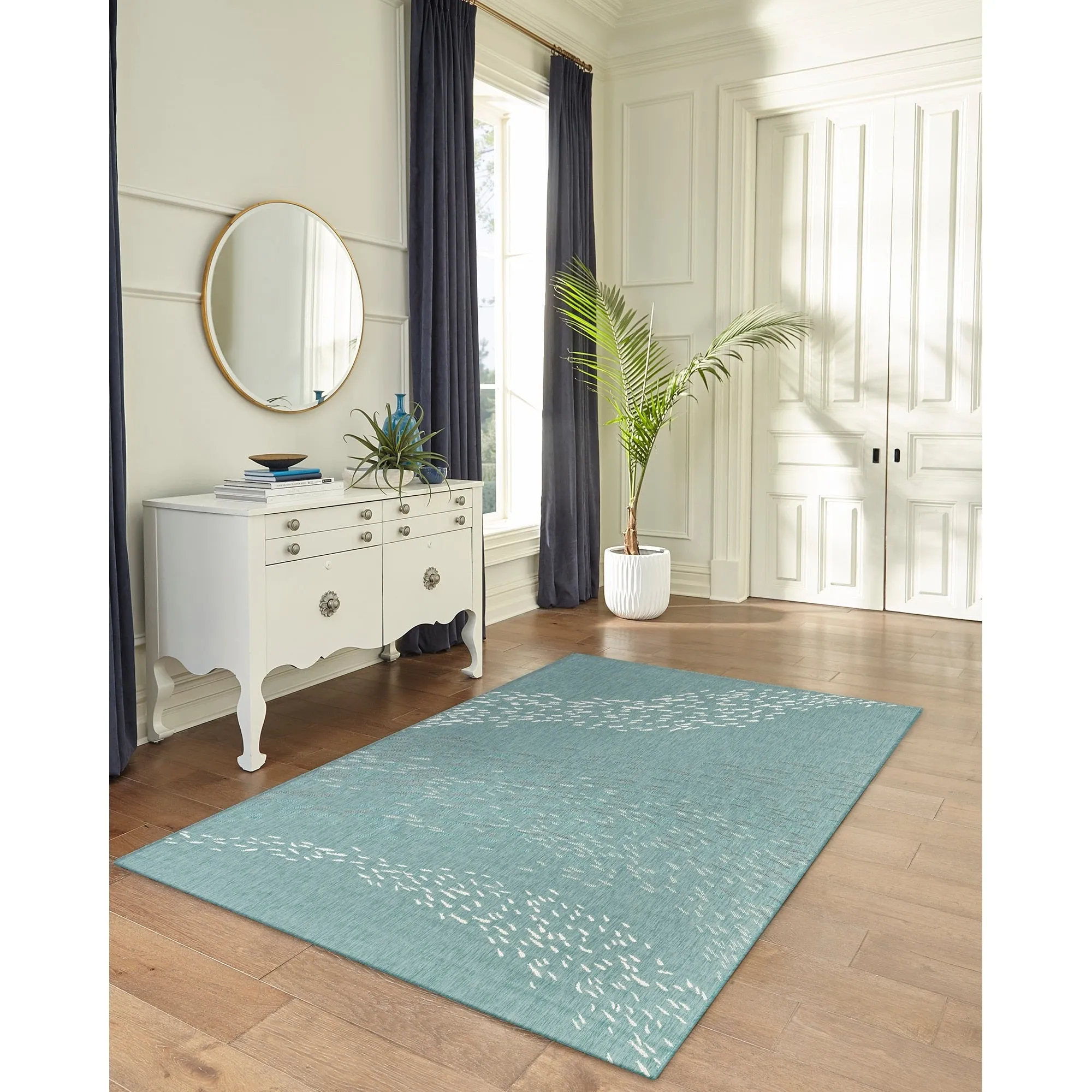 Liora Manne Carmel School Of Fish Indoor/Outdoor Area Rug