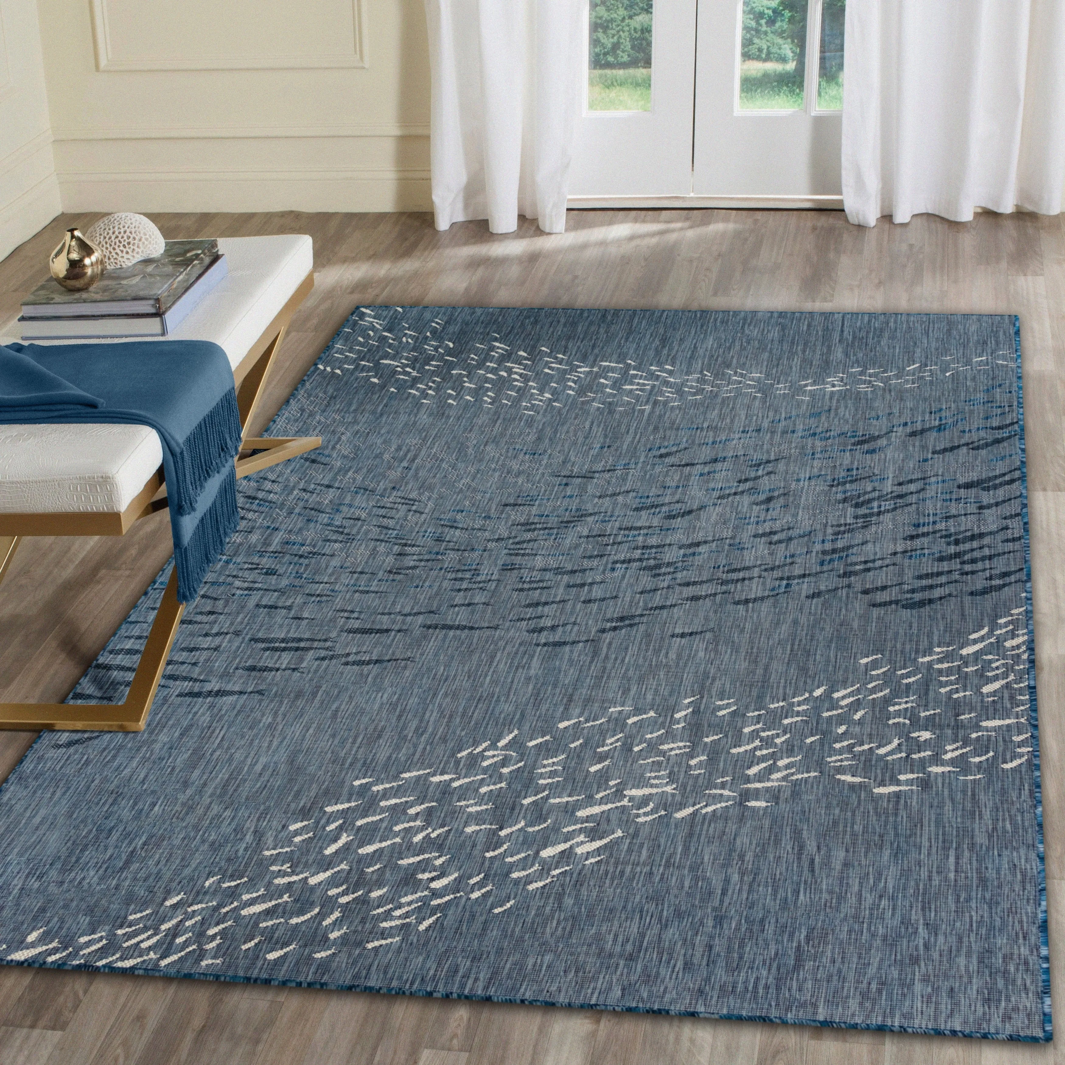 Liora Manne Carmel School Of Fish Indoor/Outdoor Area Rug