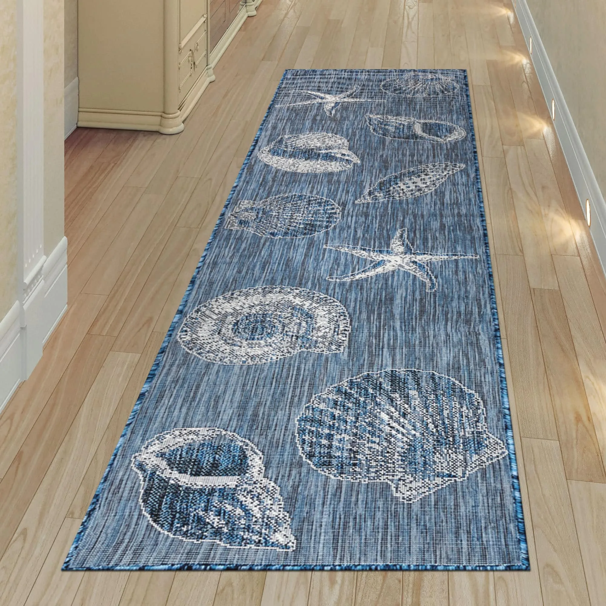 Liora Manne Carmel Shells Casual Indoor/ Outdoor Flat Area Rug