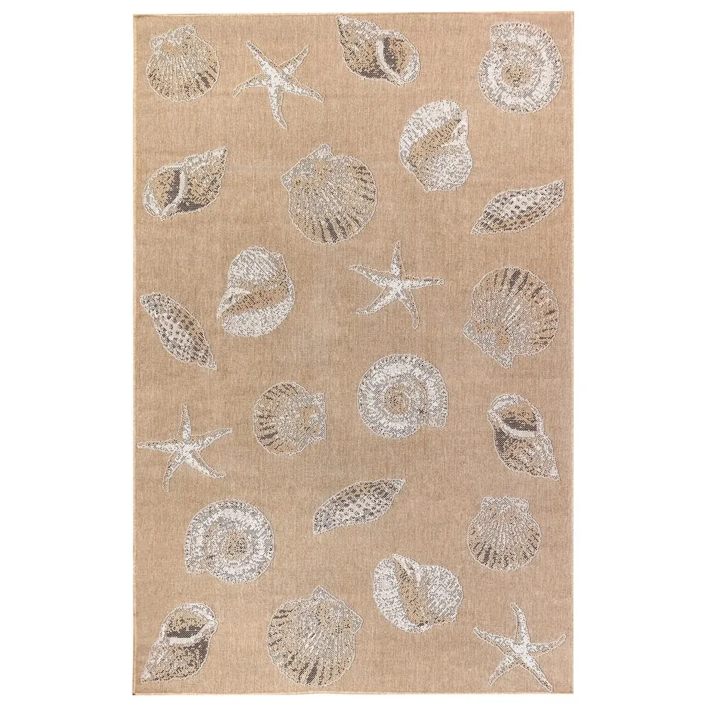 Liora Manne Carmel Shells Casual Indoor/ Outdoor Flat Area Rug