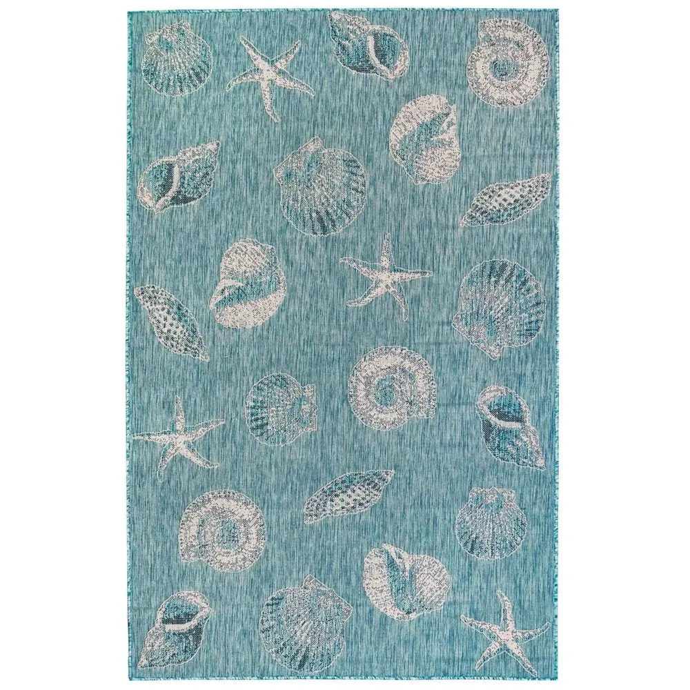 Liora Manne Carmel Shells Casual Indoor/ Outdoor Flat Area Rug