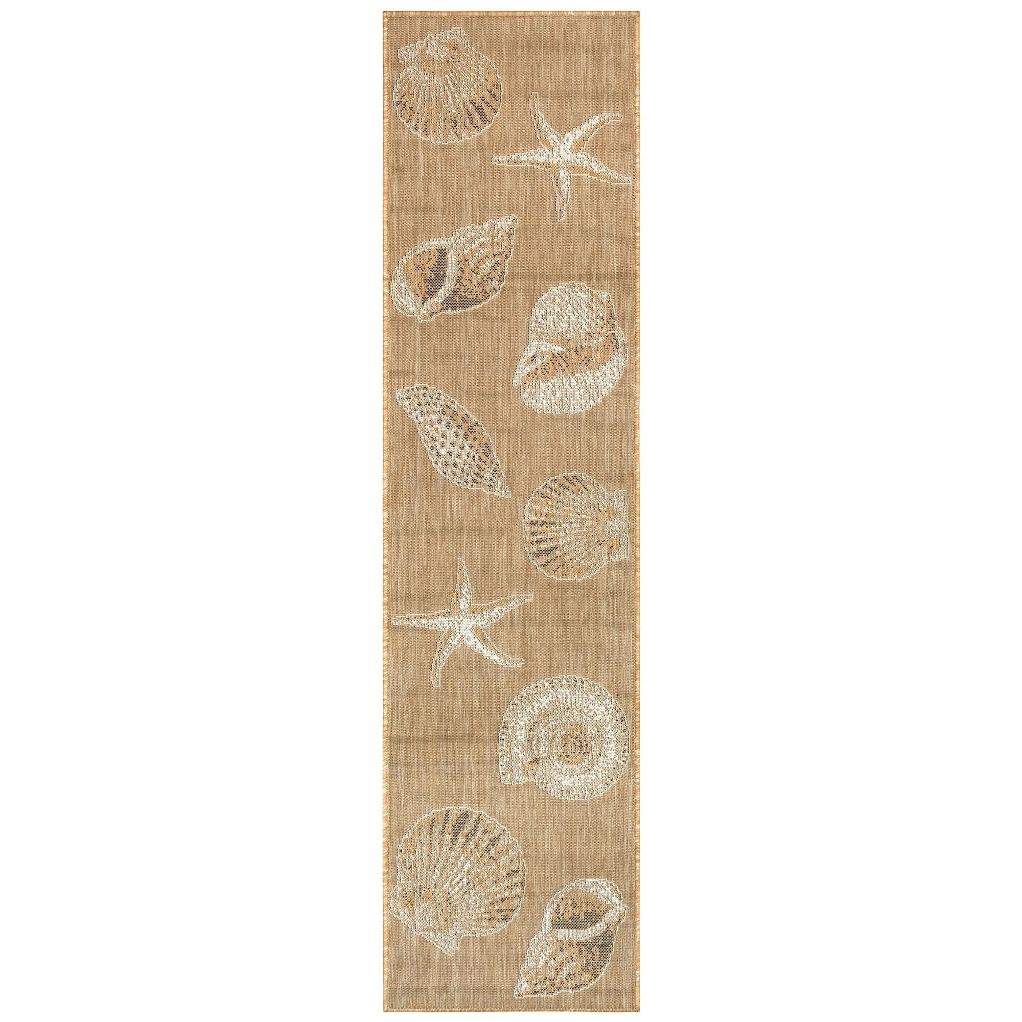 Liora Manne Carmel Shells Casual Indoor/ Outdoor Flat Area Rug