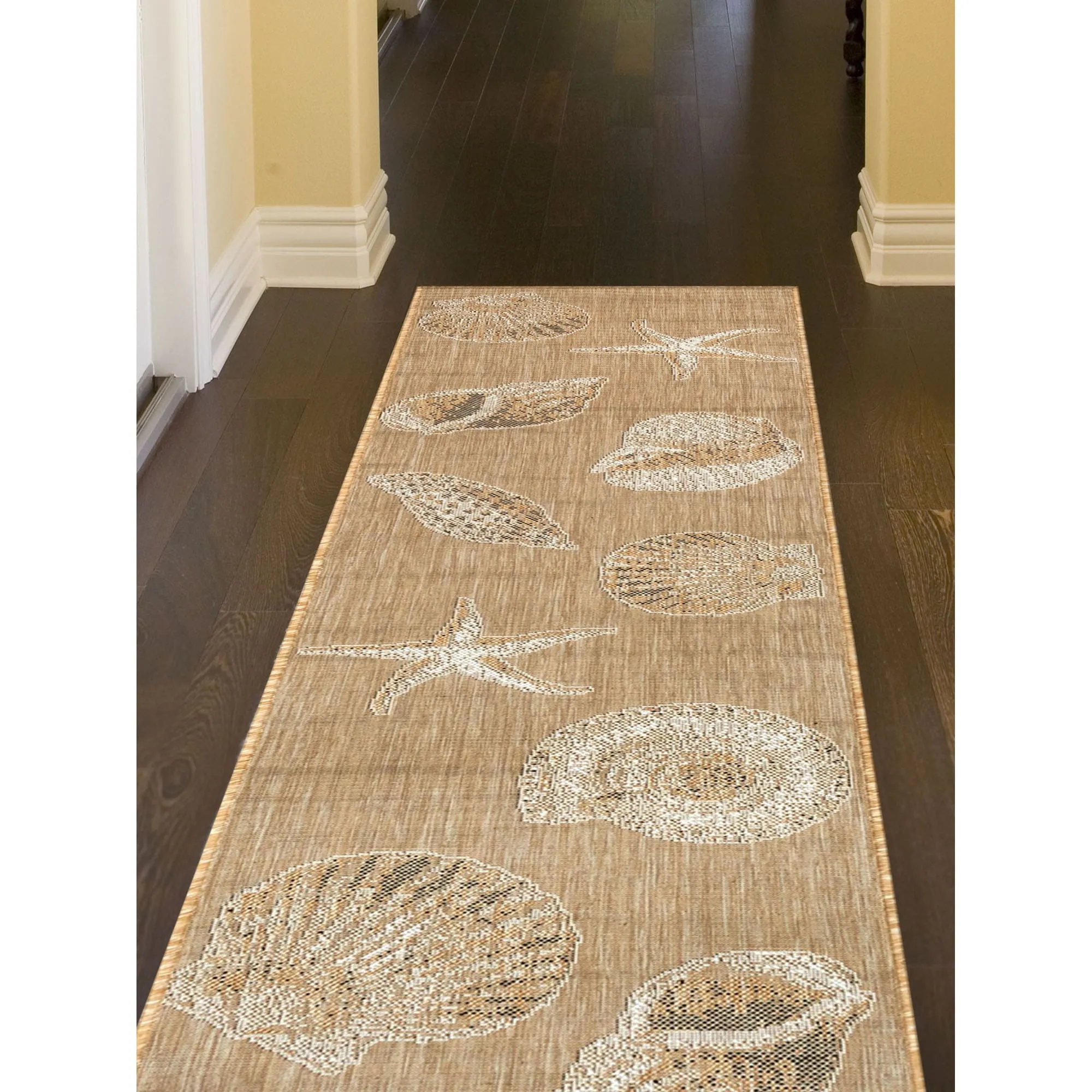 Liora Manne Carmel Shells Casual Indoor/ Outdoor Flat Area Rug