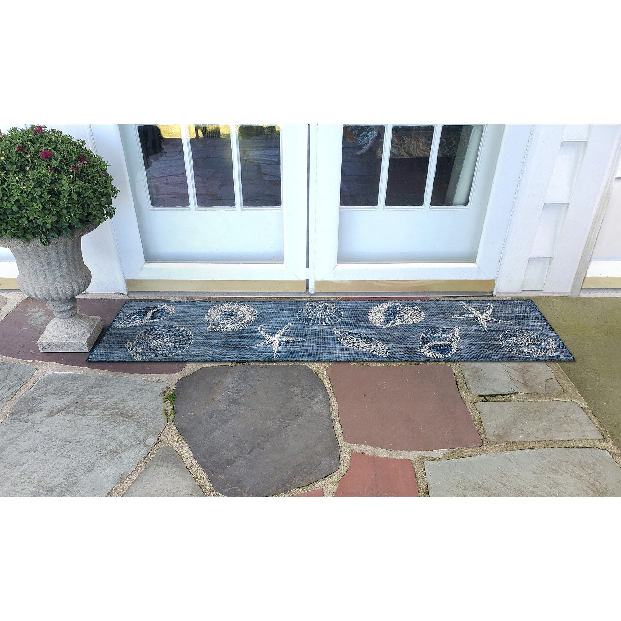 Liora Manne Carmel Shells Casual Indoor/ Outdoor Flat Area Rug