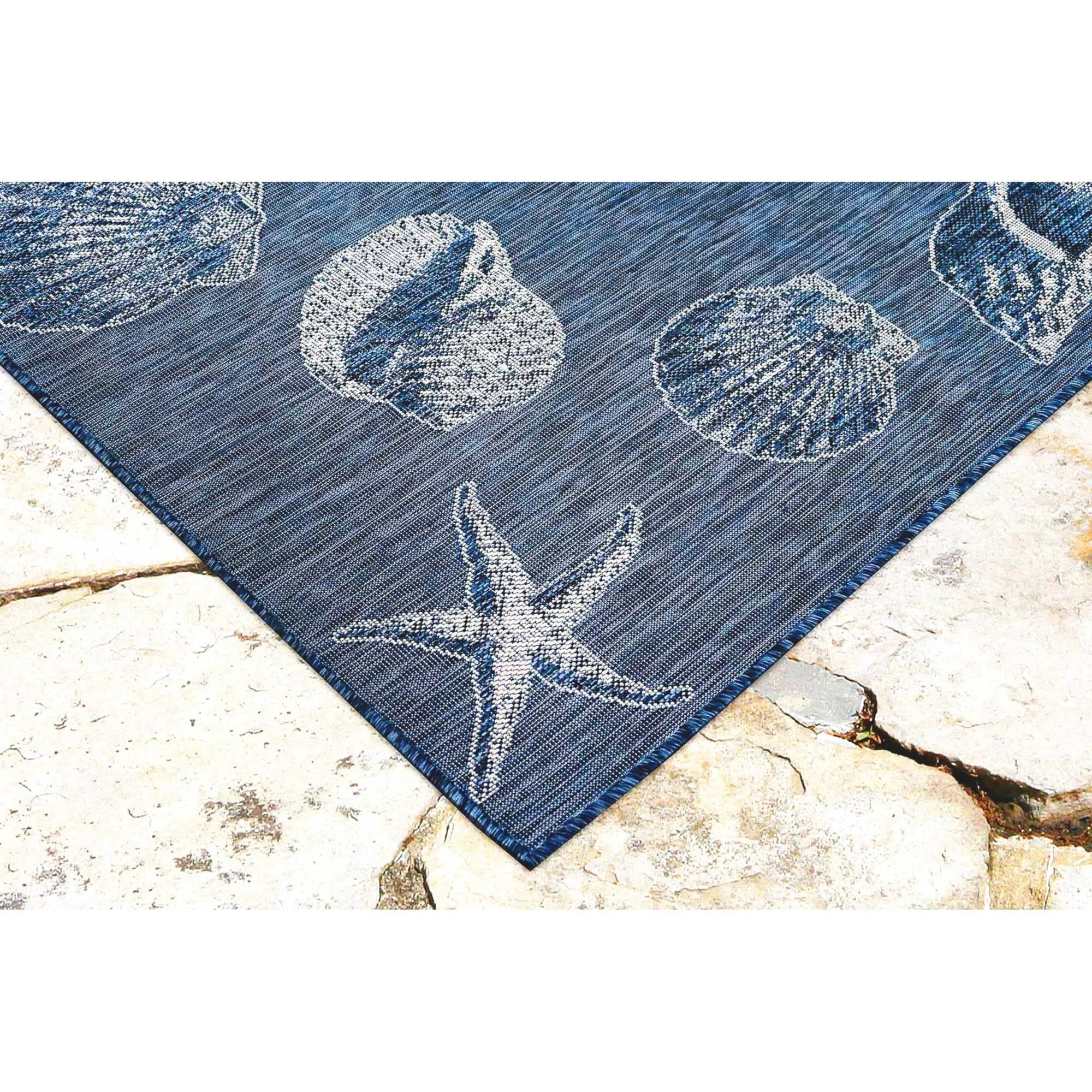 Liora Manne Carmel Shells Casual Indoor/ Outdoor Flat Area Rug