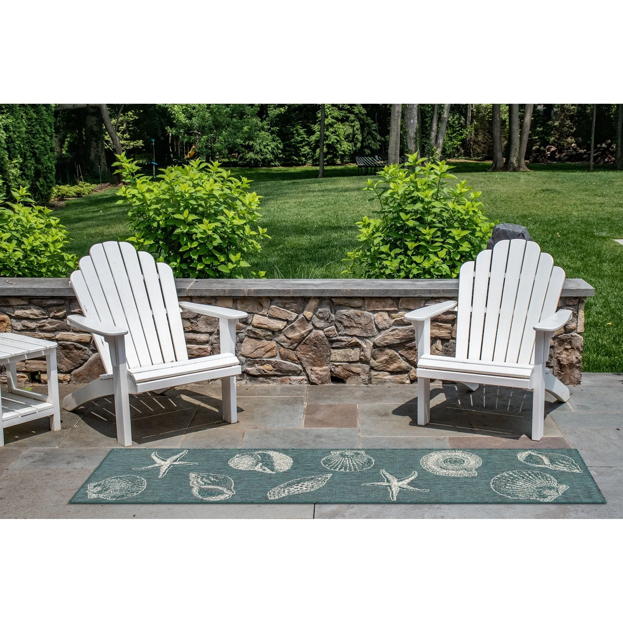 Liora Manne Carmel Shells Casual Indoor/ Outdoor Flat Area Rug