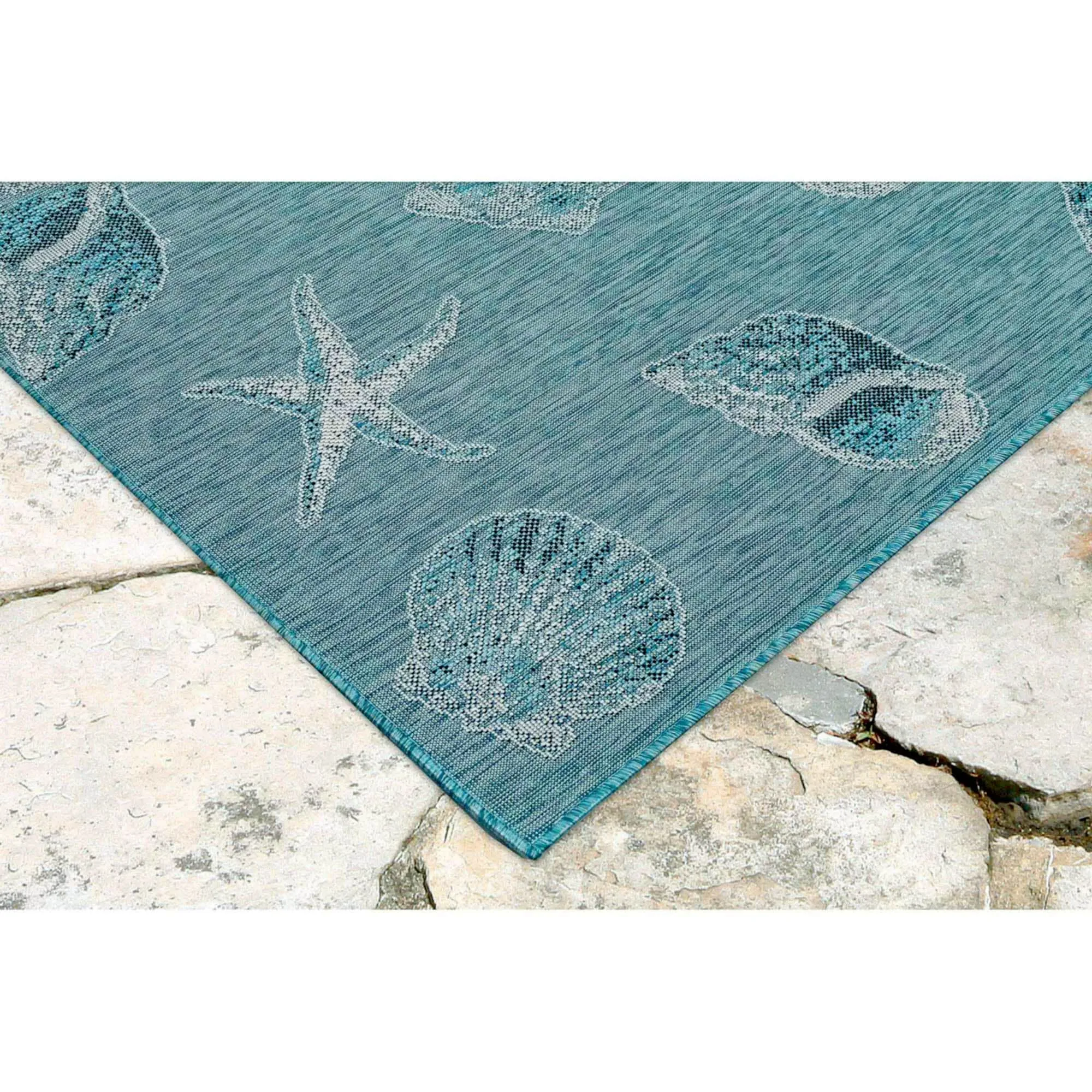 Liora Manne Carmel Shells Casual Indoor/ Outdoor Flat Area Rug