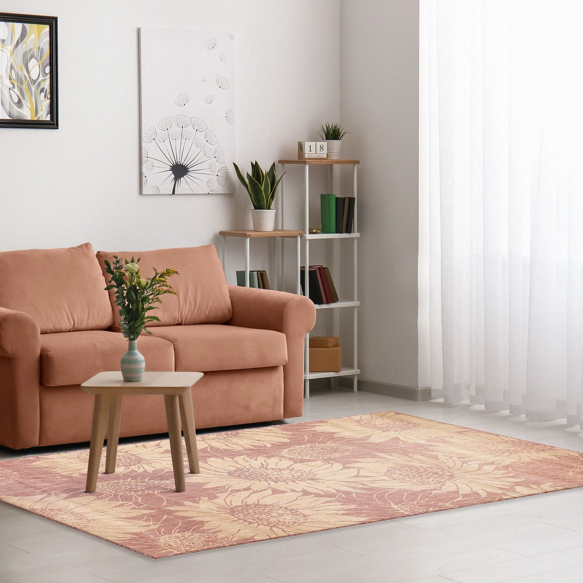 Liora Manne Carmel Sunflower Field Indoor/Outdoor Rug