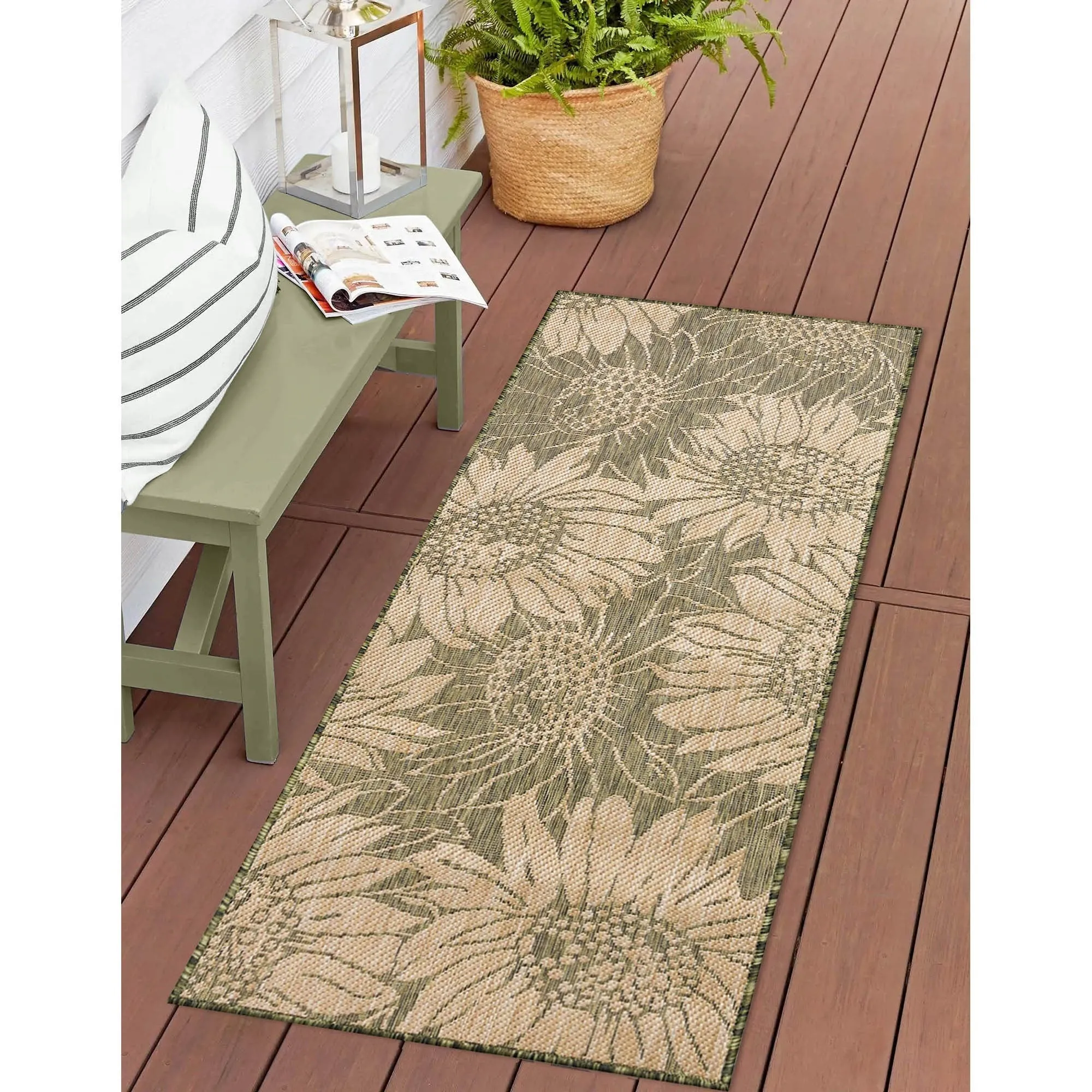 Liora Manne Carmel Sunflower Field Indoor/Outdoor Rug