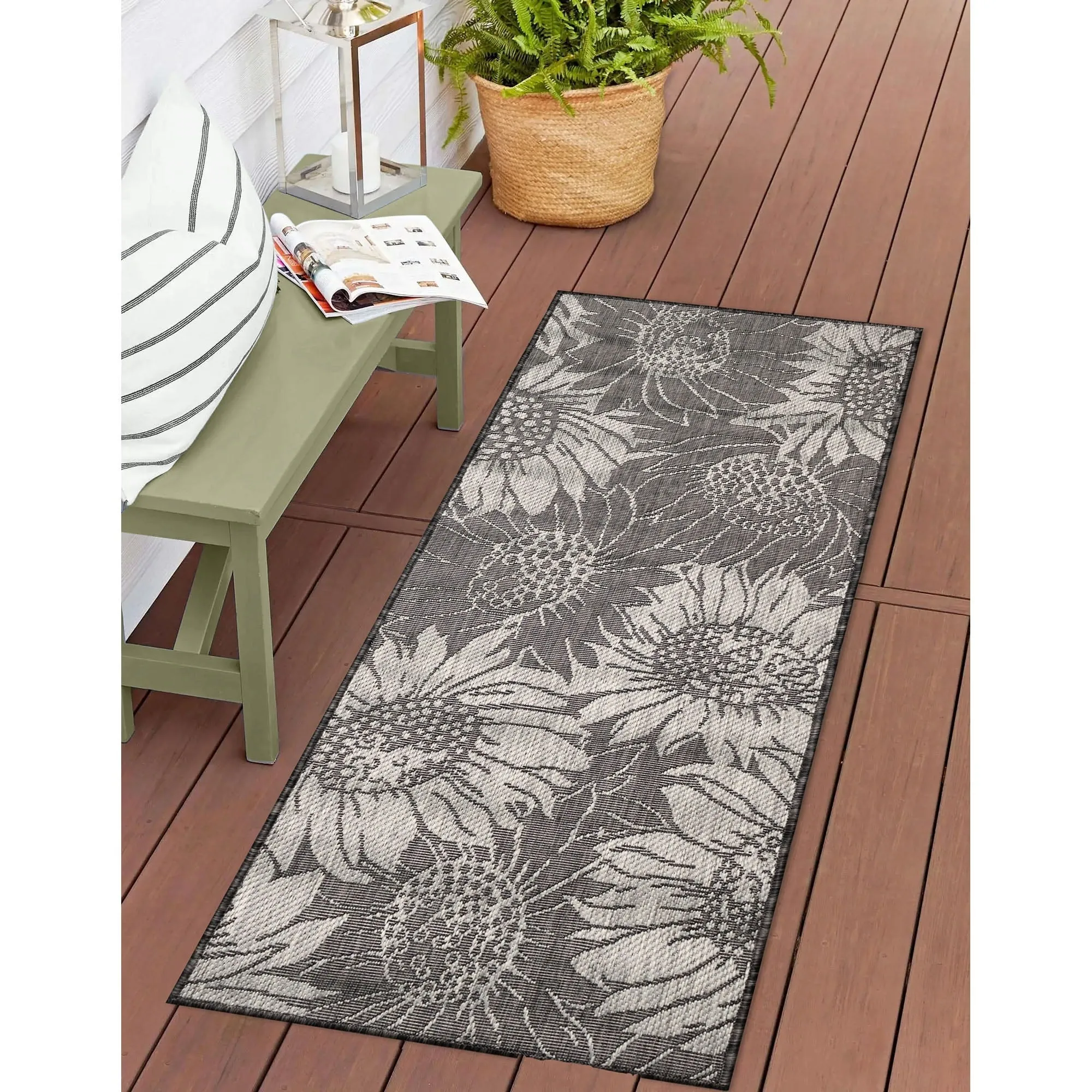 Liora Manne Carmel Sunflower Field Indoor/Outdoor Rug
