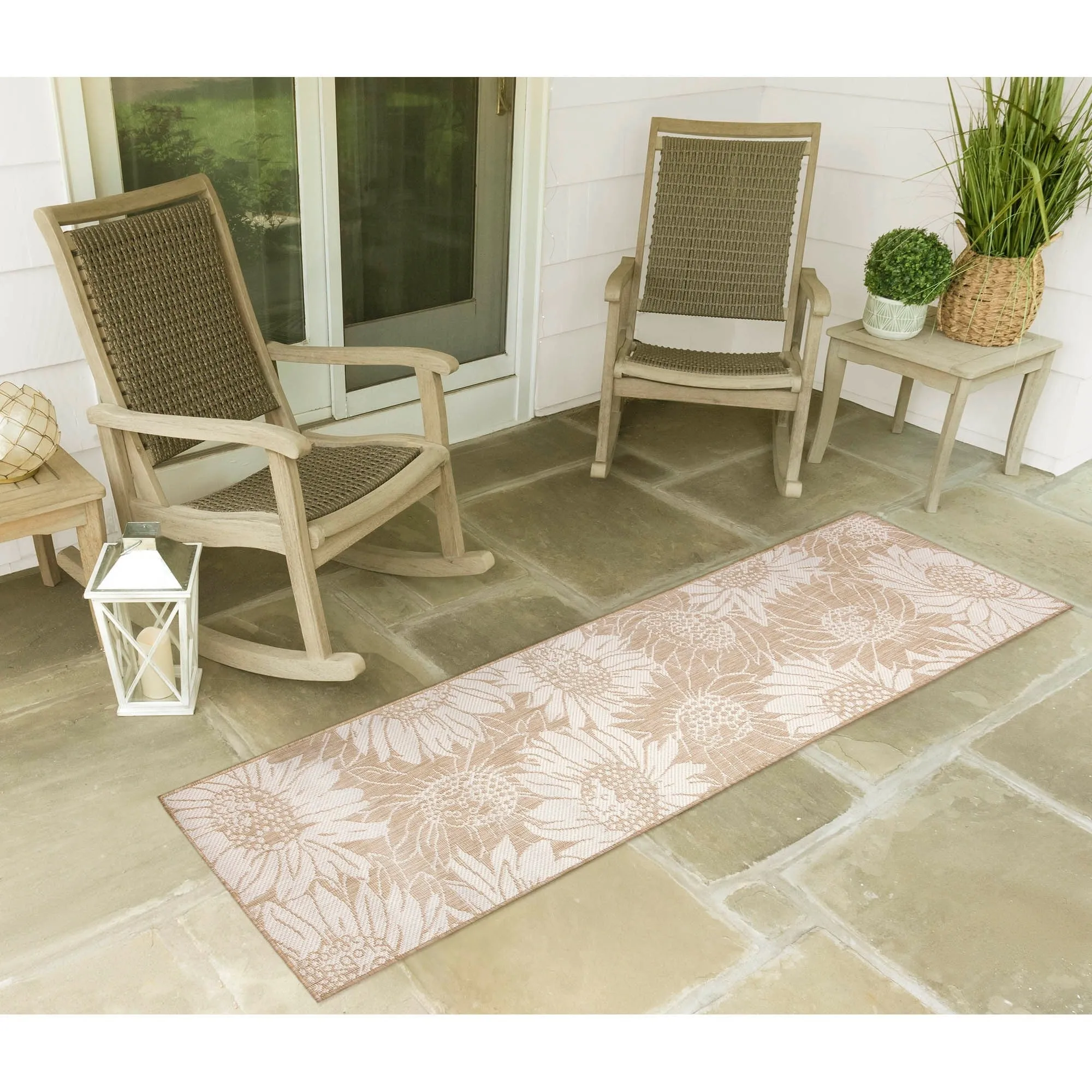 Liora Manne Carmel Sunflower Field Indoor/Outdoor Rug