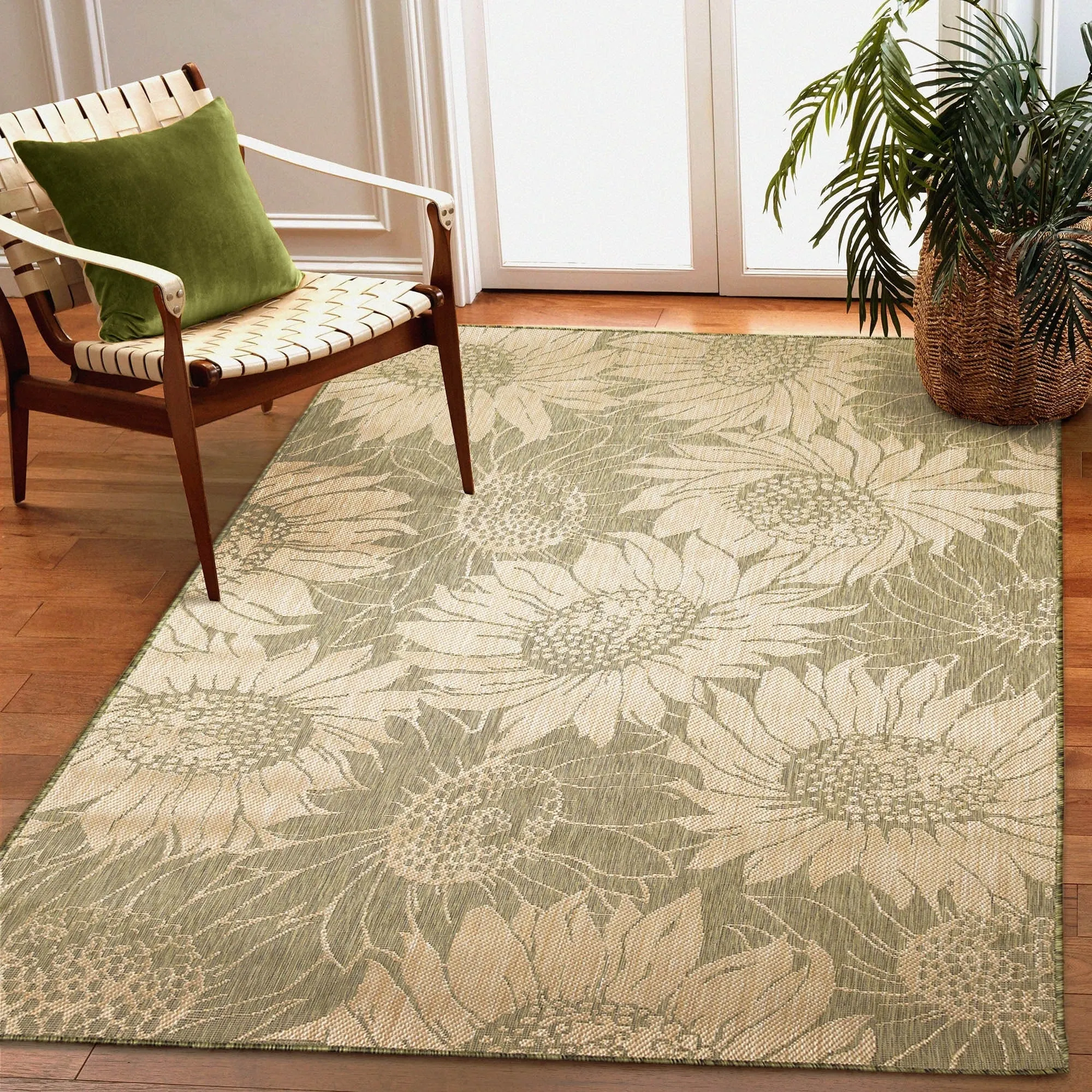Liora Manne Carmel Sunflower Field Indoor/Outdoor Rug