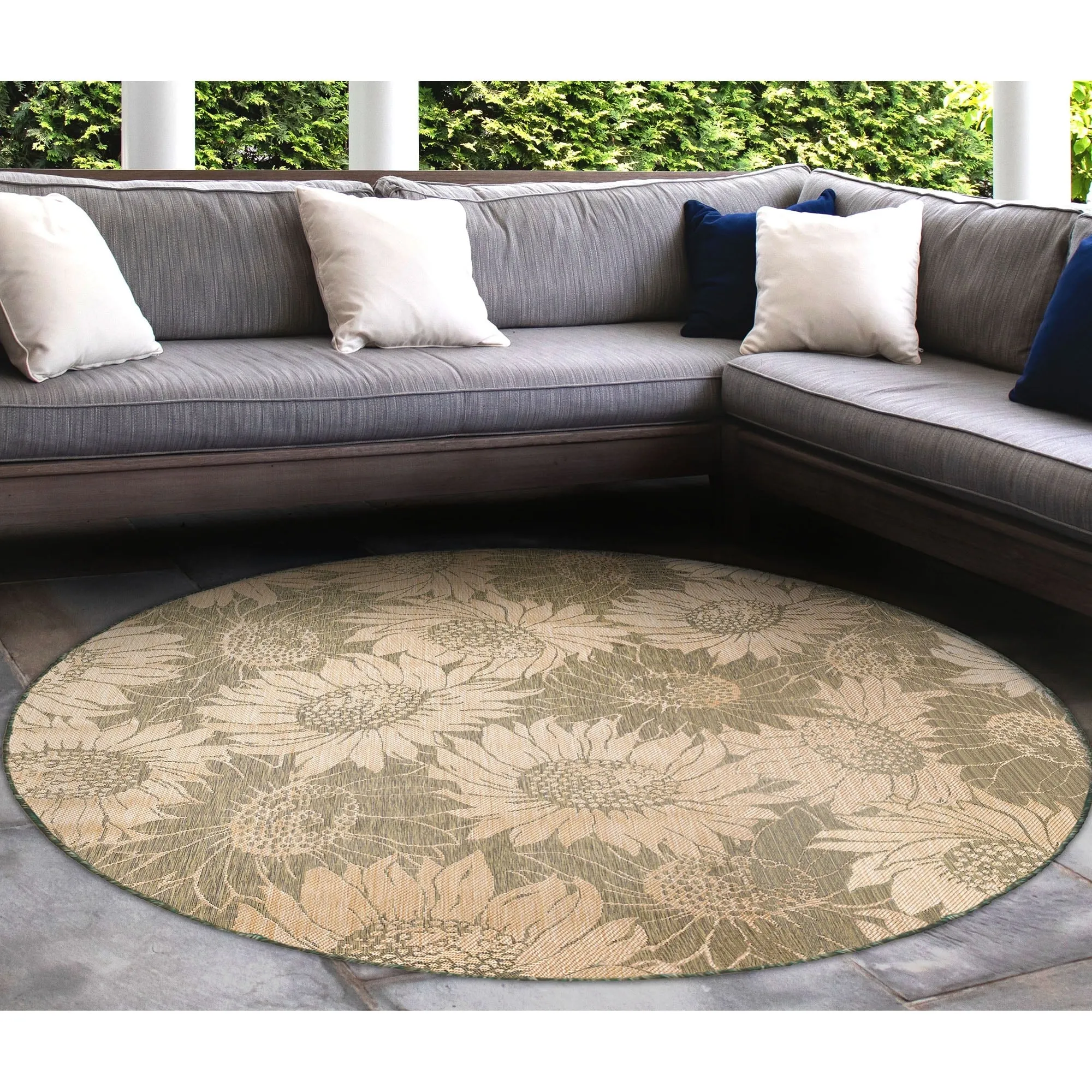 Liora Manne Carmel Sunflower Field Indoor/Outdoor Rug