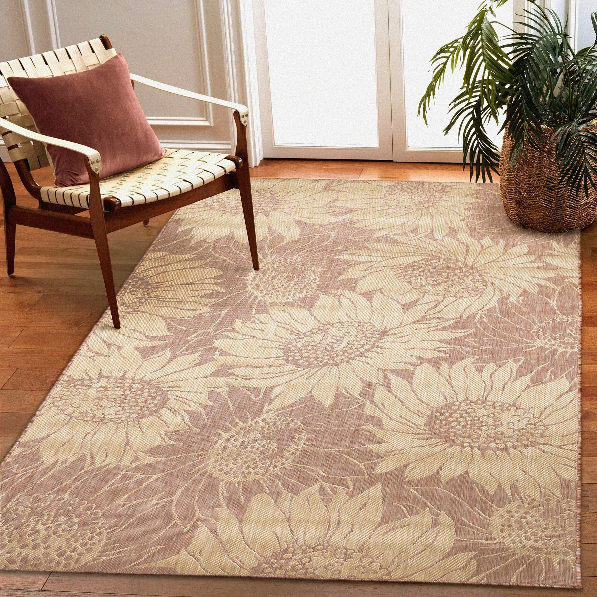Liora Manne Carmel Sunflower Field Indoor/Outdoor Rug