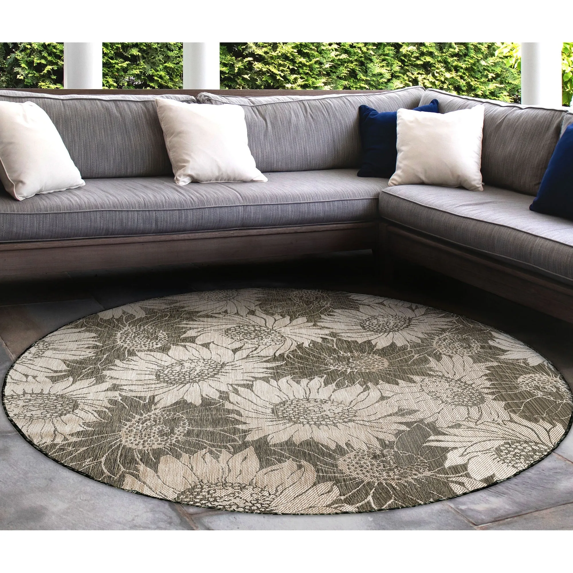 Liora Manne Carmel Sunflower Field Indoor/Outdoor Rug