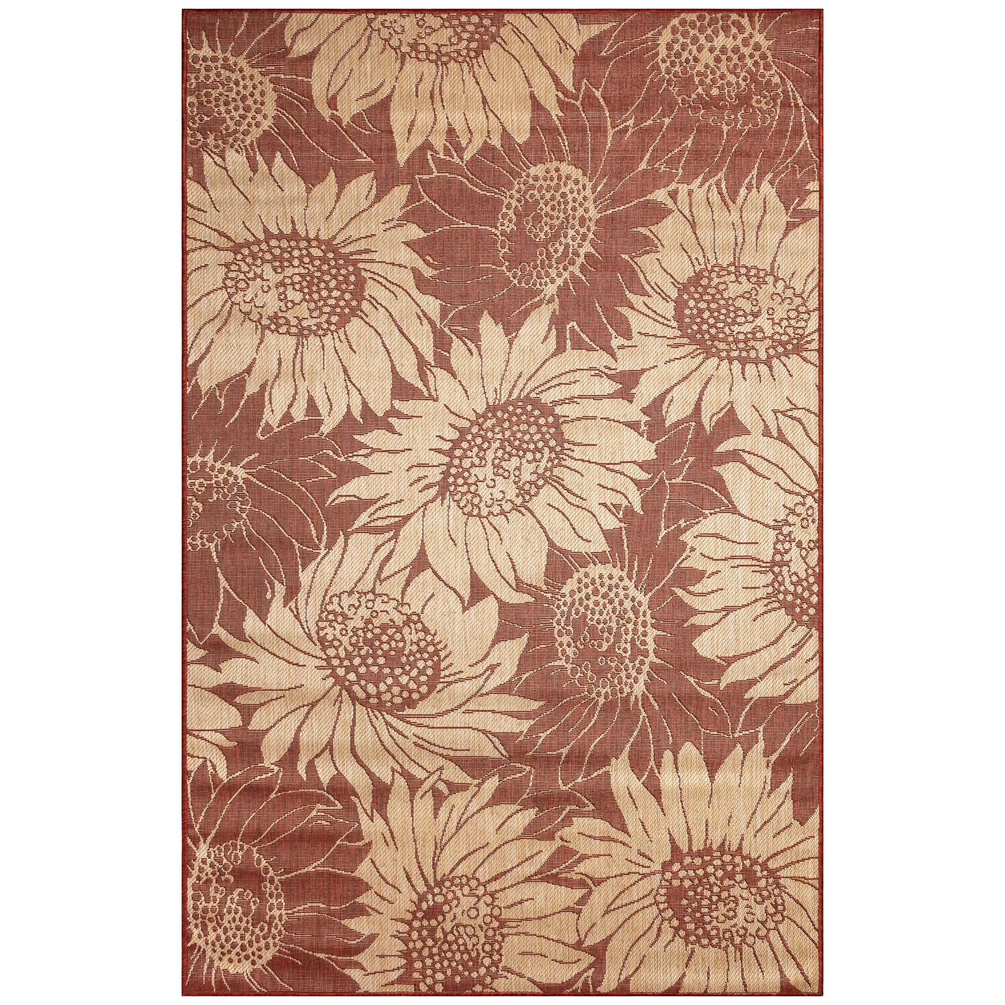 Liora Manne Carmel Sunflower Field Indoor/Outdoor Rug