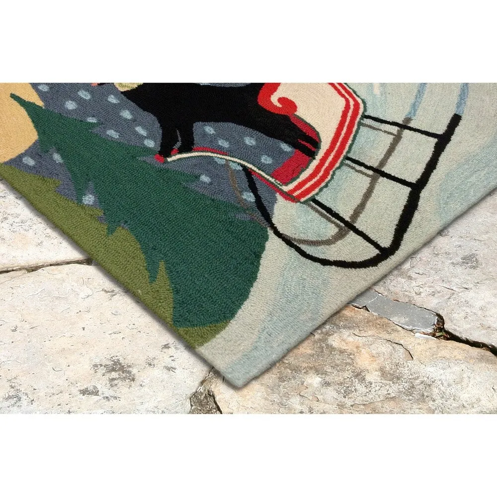 Liora Manne Downhill Dog Outdoor Rug