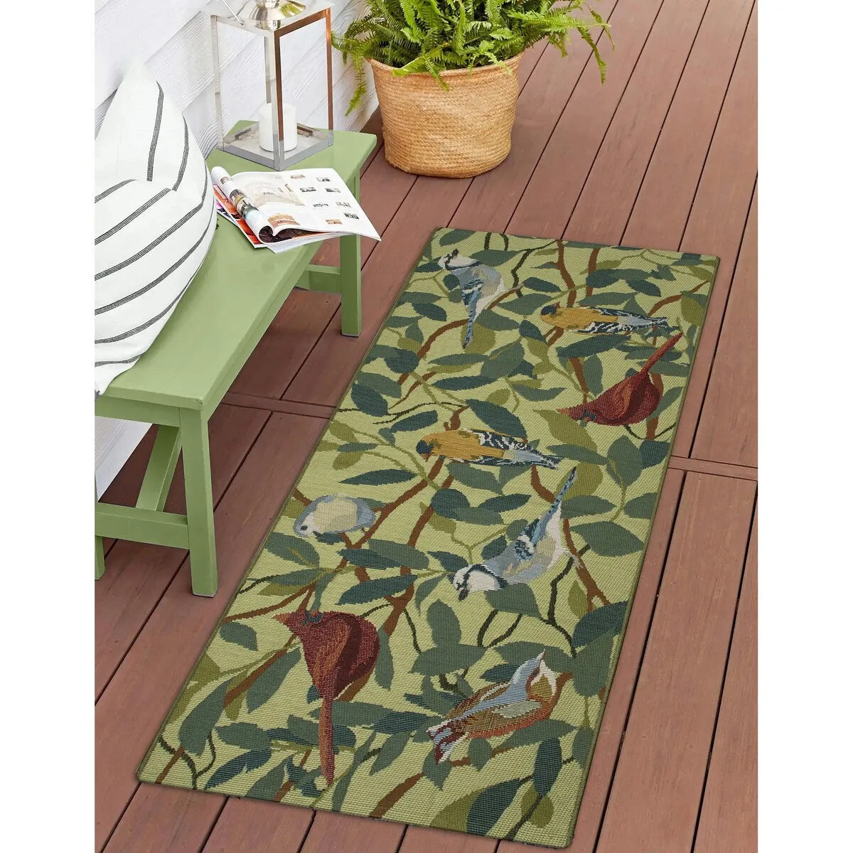 Liora Manne Esencia Birds Of A Feather Indoor/Outdoor Mat