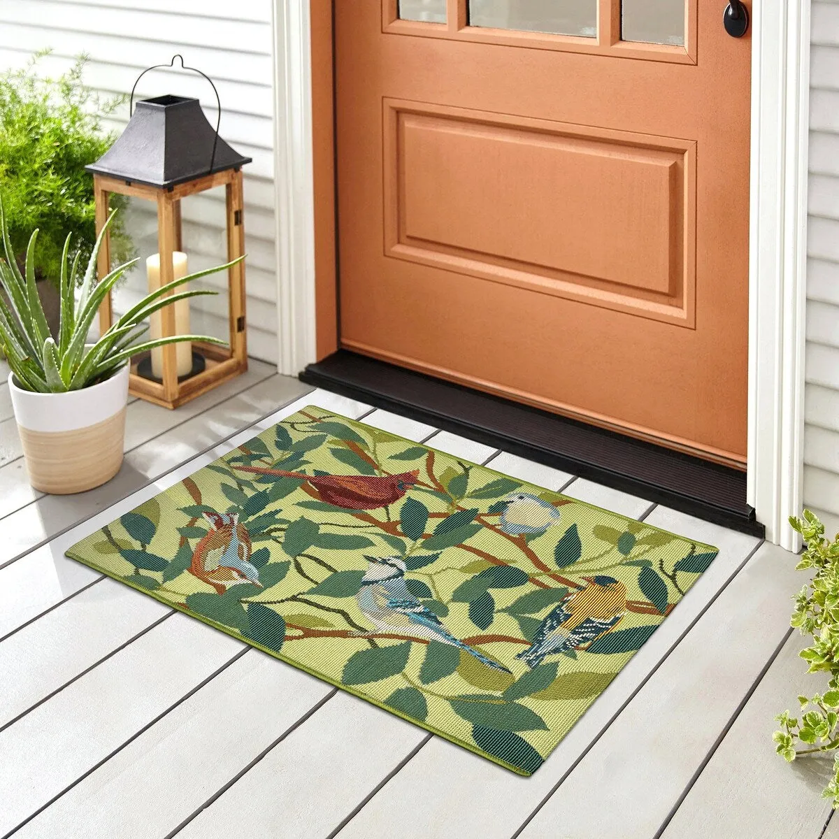 Liora Manne Esencia Birds Of A Feather Indoor/Outdoor Mat