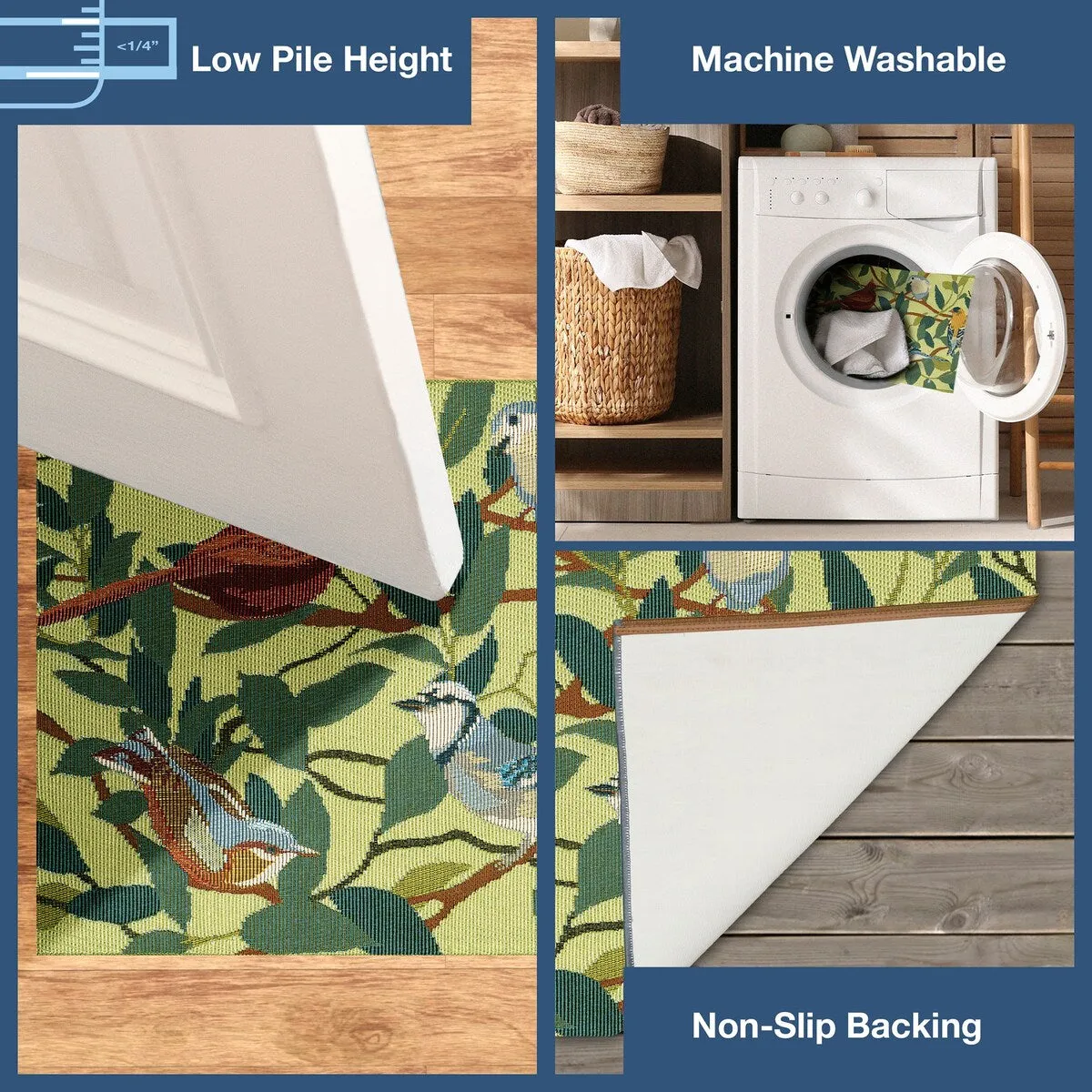Liora Manne Esencia Birds Of A Feather Indoor/Outdoor Mat