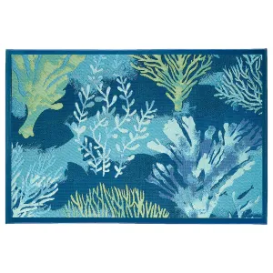 Liora Manne Esencia Coral Garden Indoor/Outdoor Mat