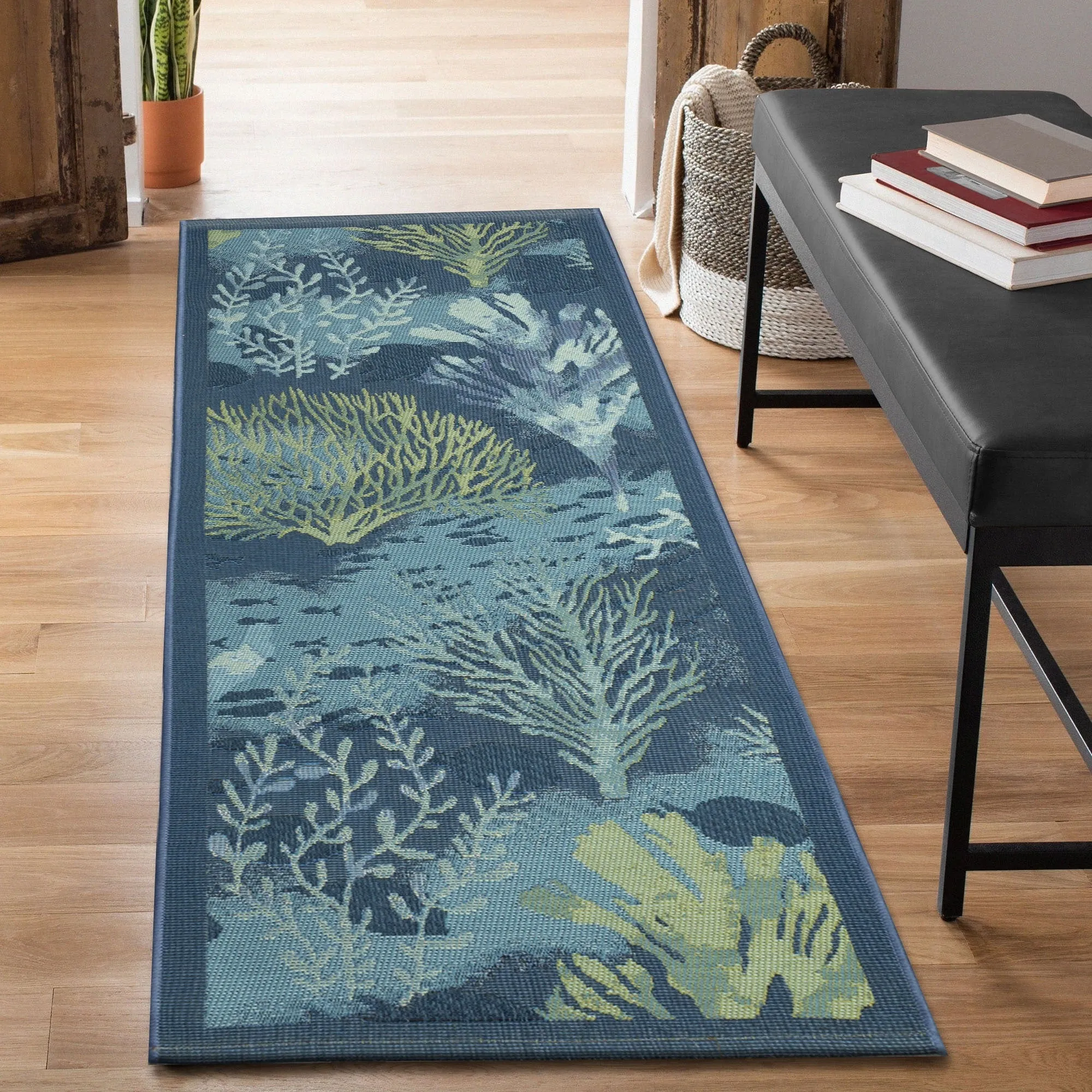 Liora Manne Esencia Coral Garden Indoor/Outdoor Mat