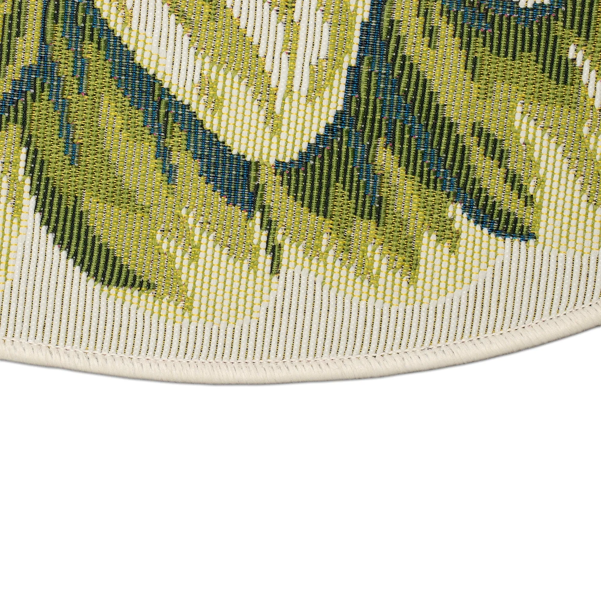 Liora Manne Esencia Mum Indoor/Outdoor Mat Green 3'3x3'3
