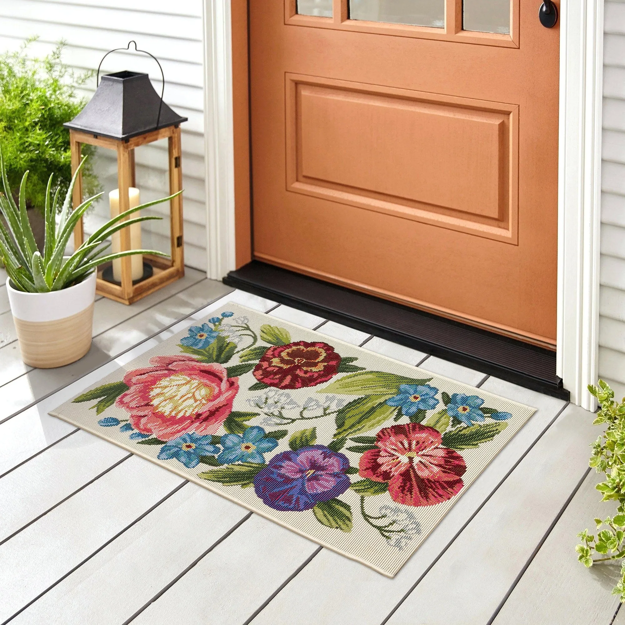 Liora Manne Esencia Secret Garden Indoor/Outdoor Mat