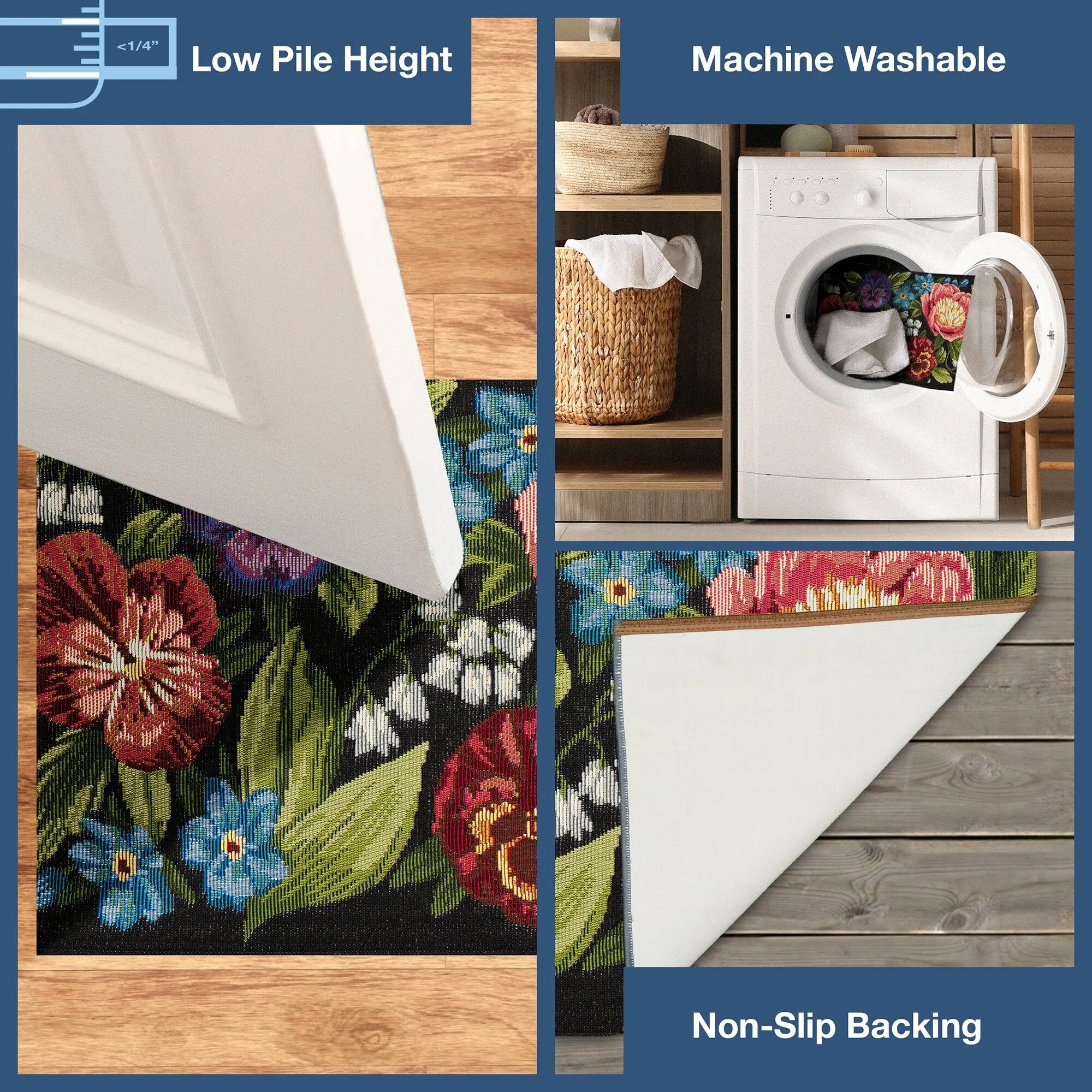 Liora Manne Esencia Secret Garden Indoor/Outdoor Mat