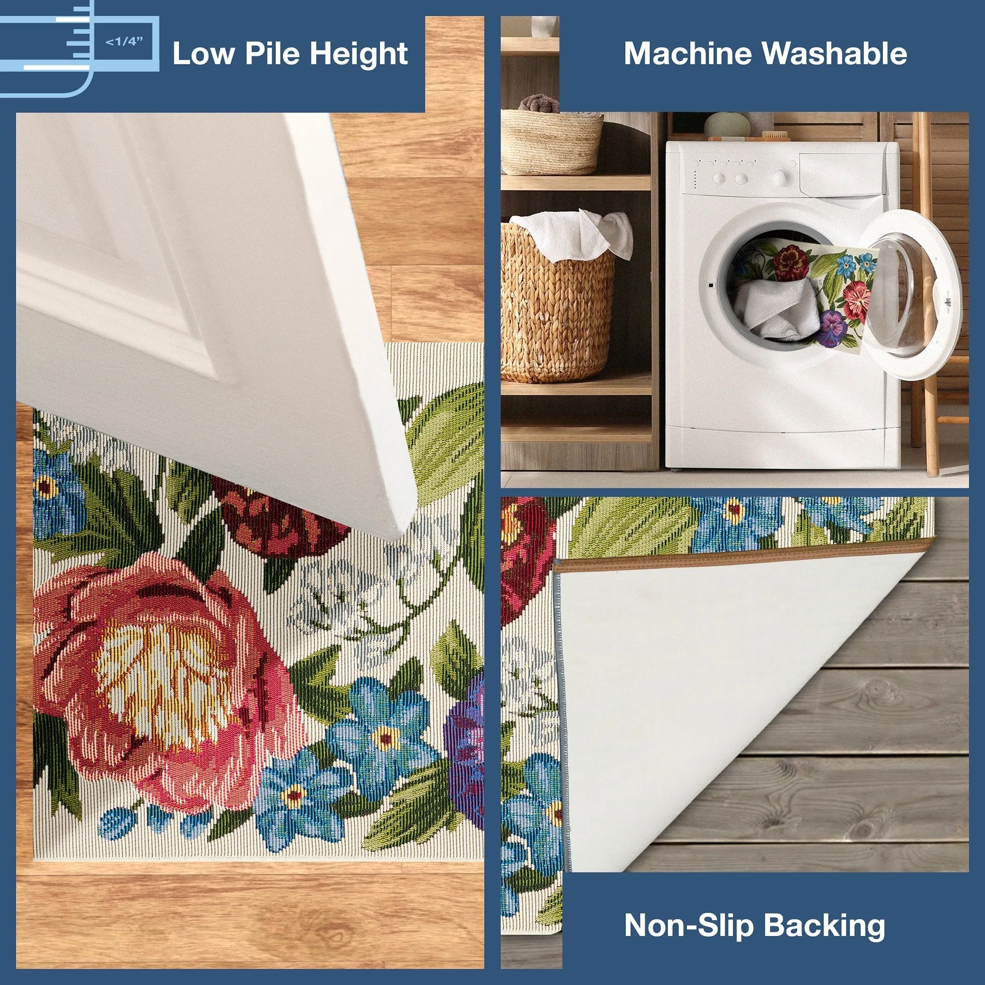 Liora Manne Esencia Secret Garden Indoor/Outdoor Mat
