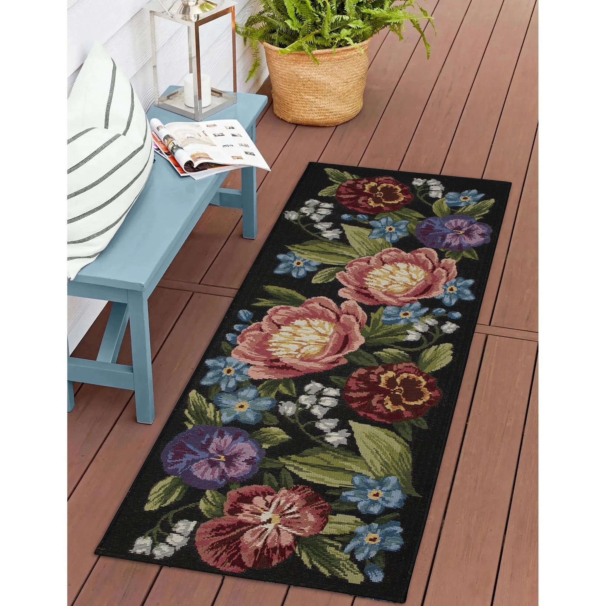 Liora Manne Esencia Secret Garden Indoor/Outdoor Mat