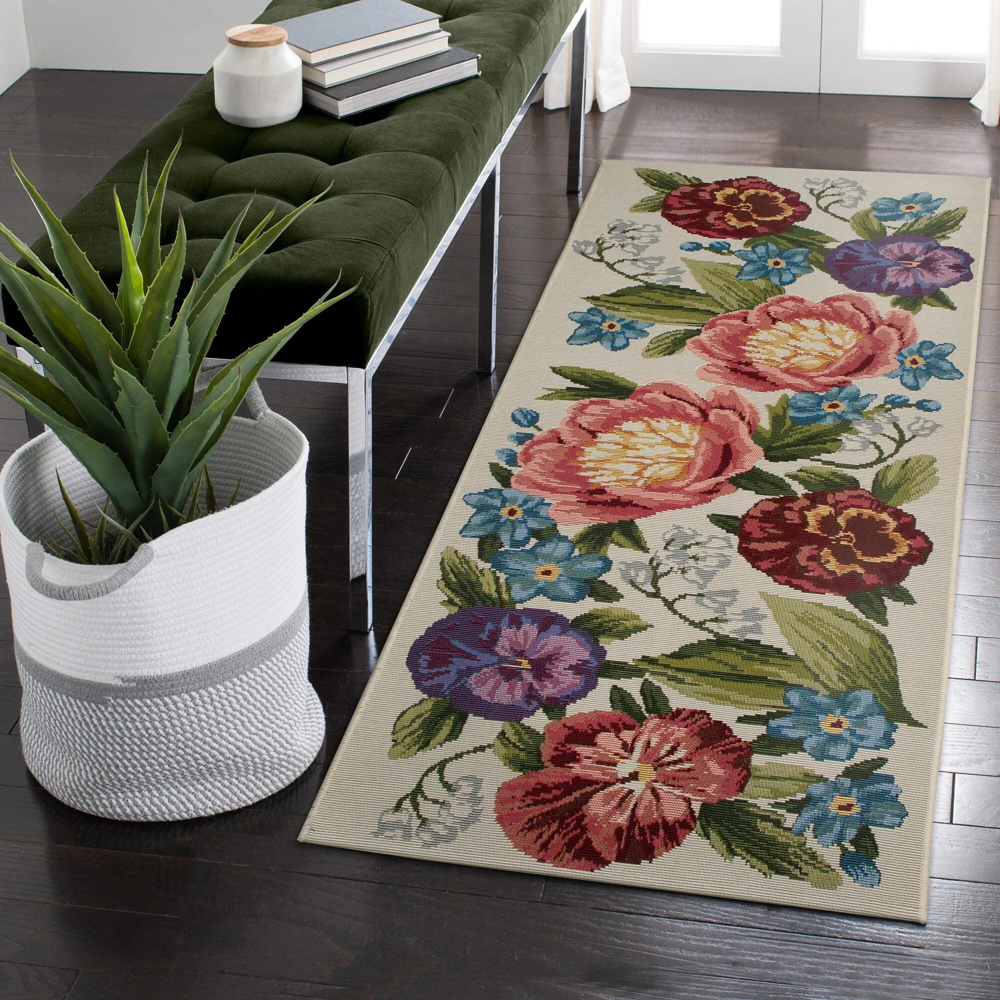 Liora Manne Esencia Secret Garden Indoor/Outdoor Mat