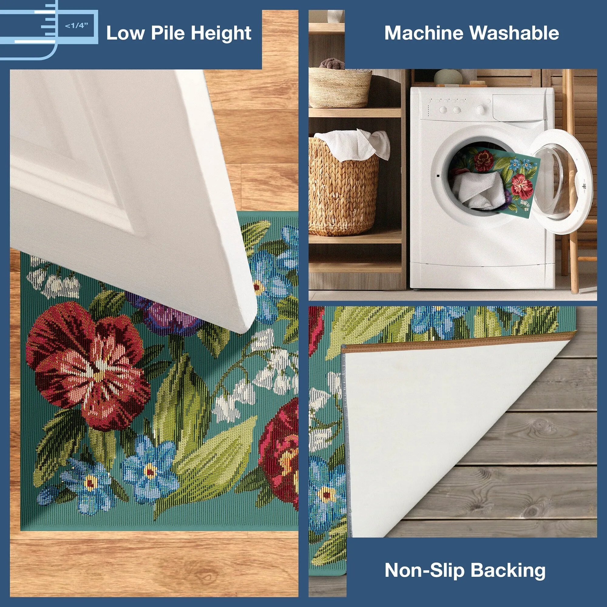 Liora Manne Esencia Secret Garden Indoor/Outdoor Mat