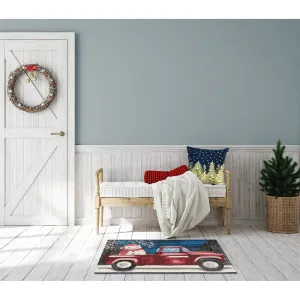 Liora Manne Esencia Truck Load Of Cheer Indoor/Outdoor Mat