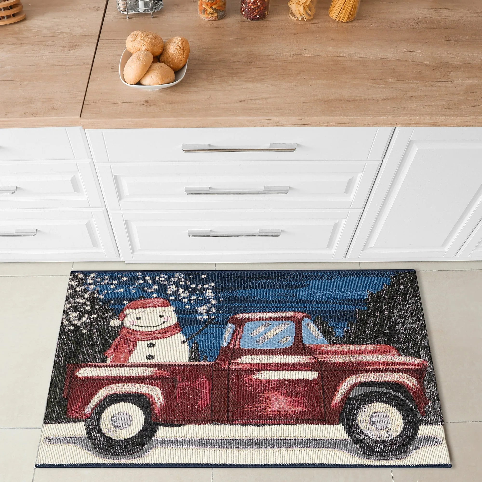 Liora Manne Esencia Truck Load Of Cheer Indoor/Outdoor Mat