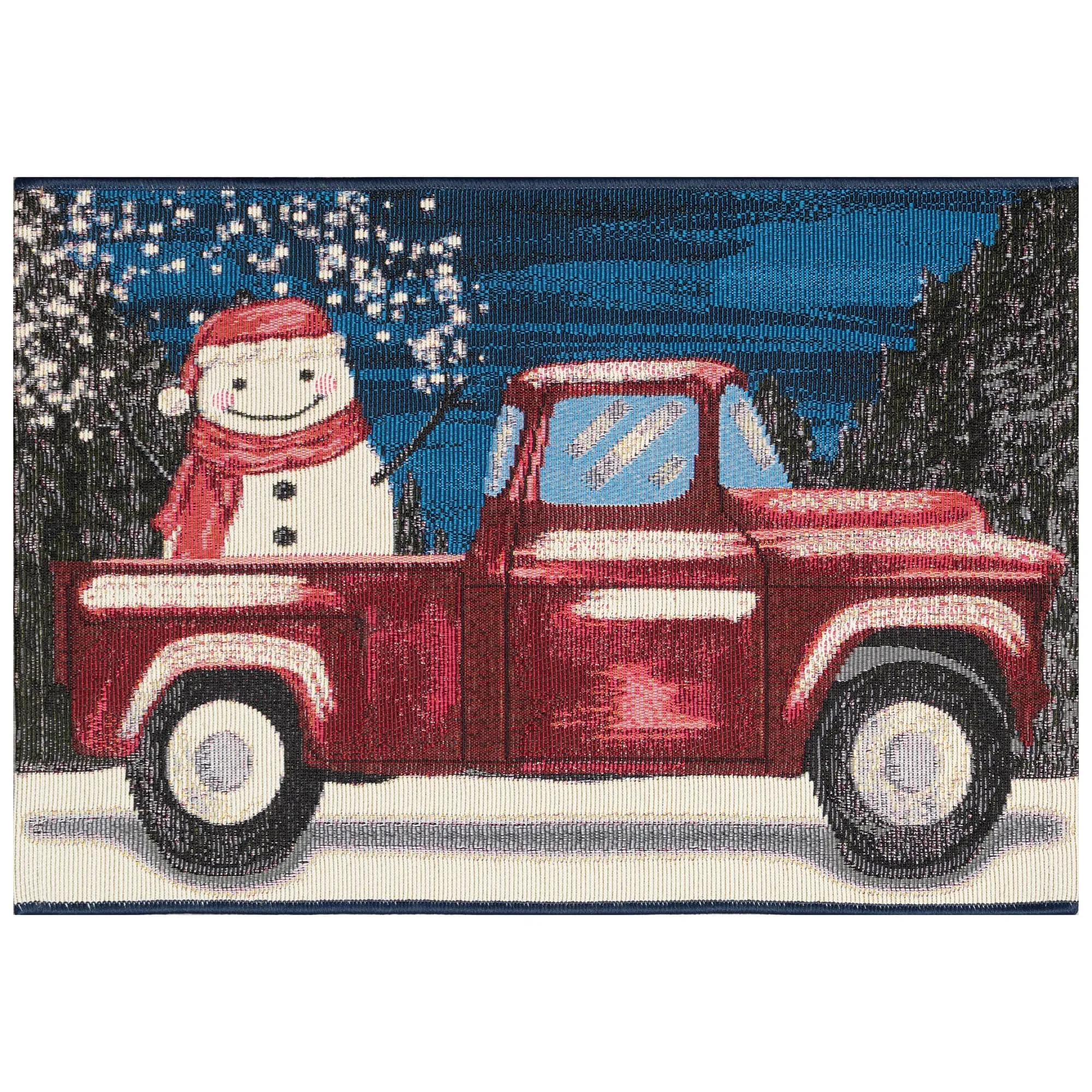 Liora Manne Esencia Truck Load Of Cheer Indoor/Outdoor Mat