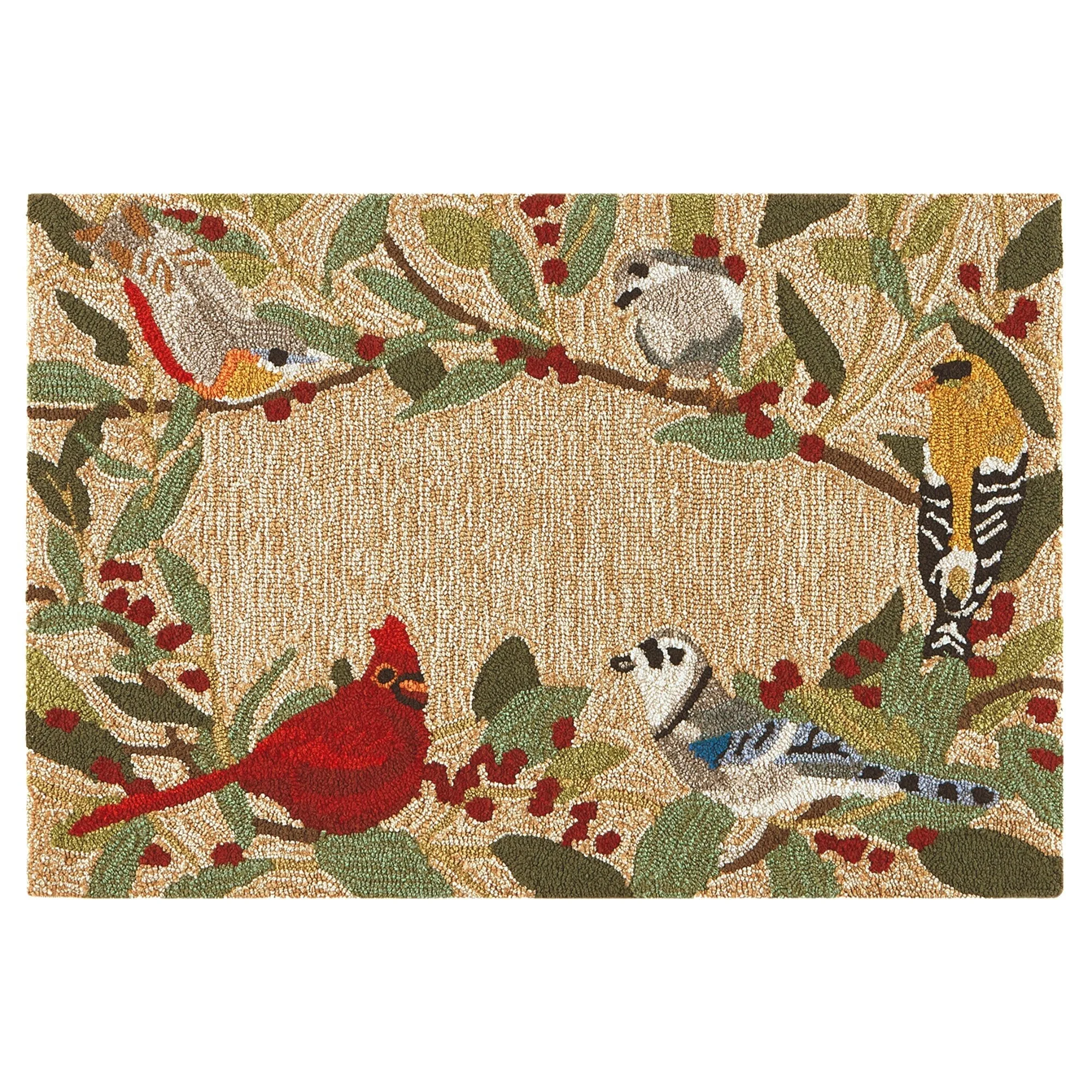 Liora Manne Frontporch Bird Border Indoor/Outdoor Rug
