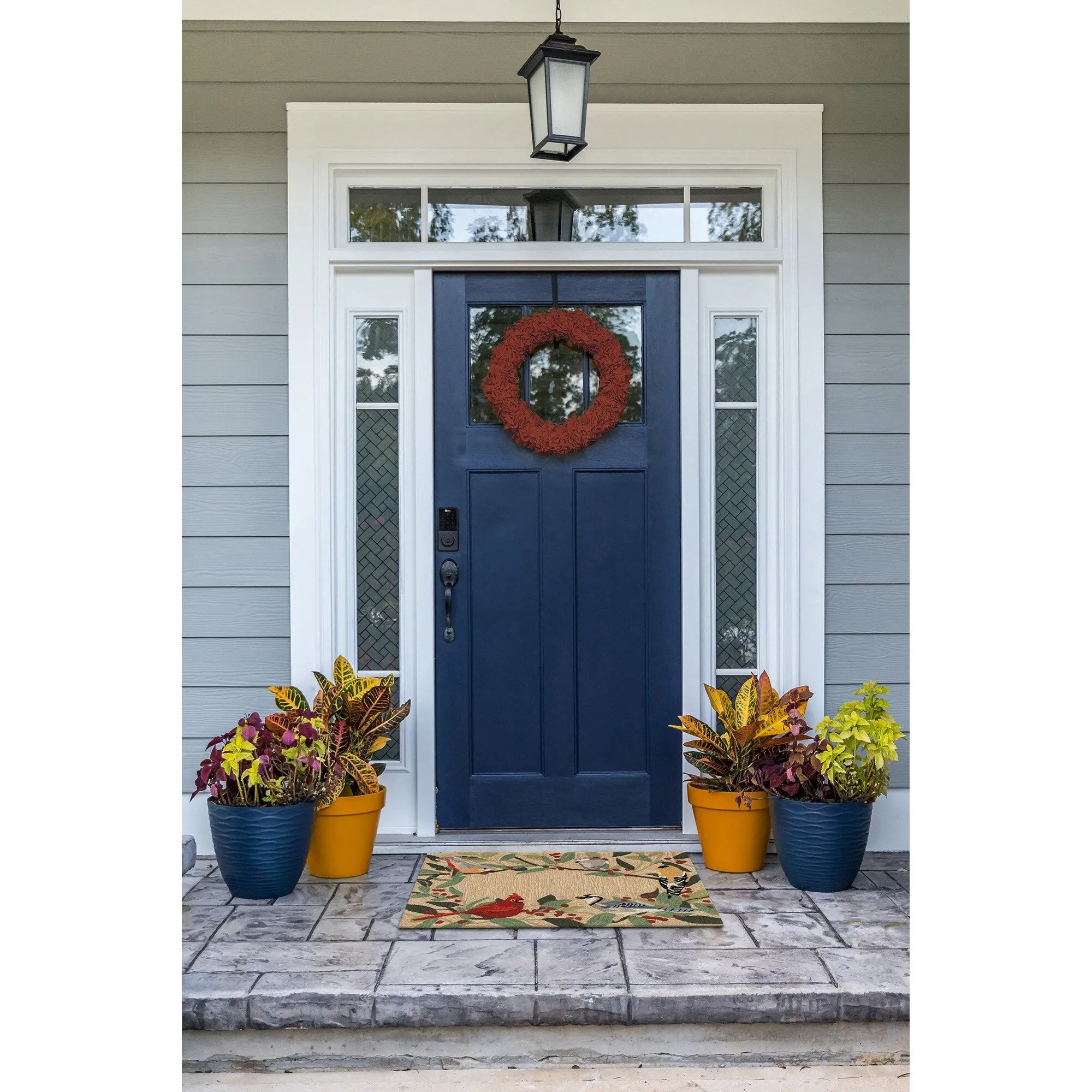 Liora Manne Frontporch Bird Border Indoor/Outdoor Rug
