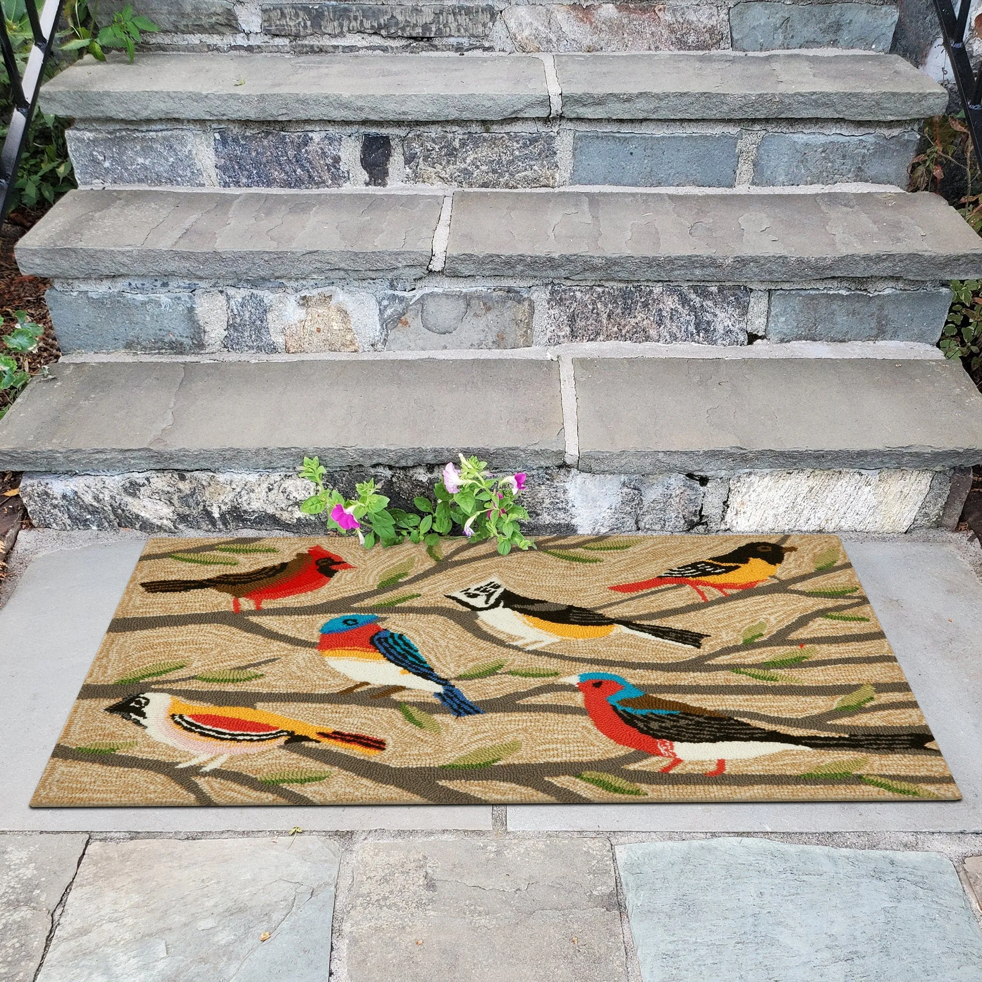 Liora Manne Frontporch Birds Indoor/Outdoor Rug