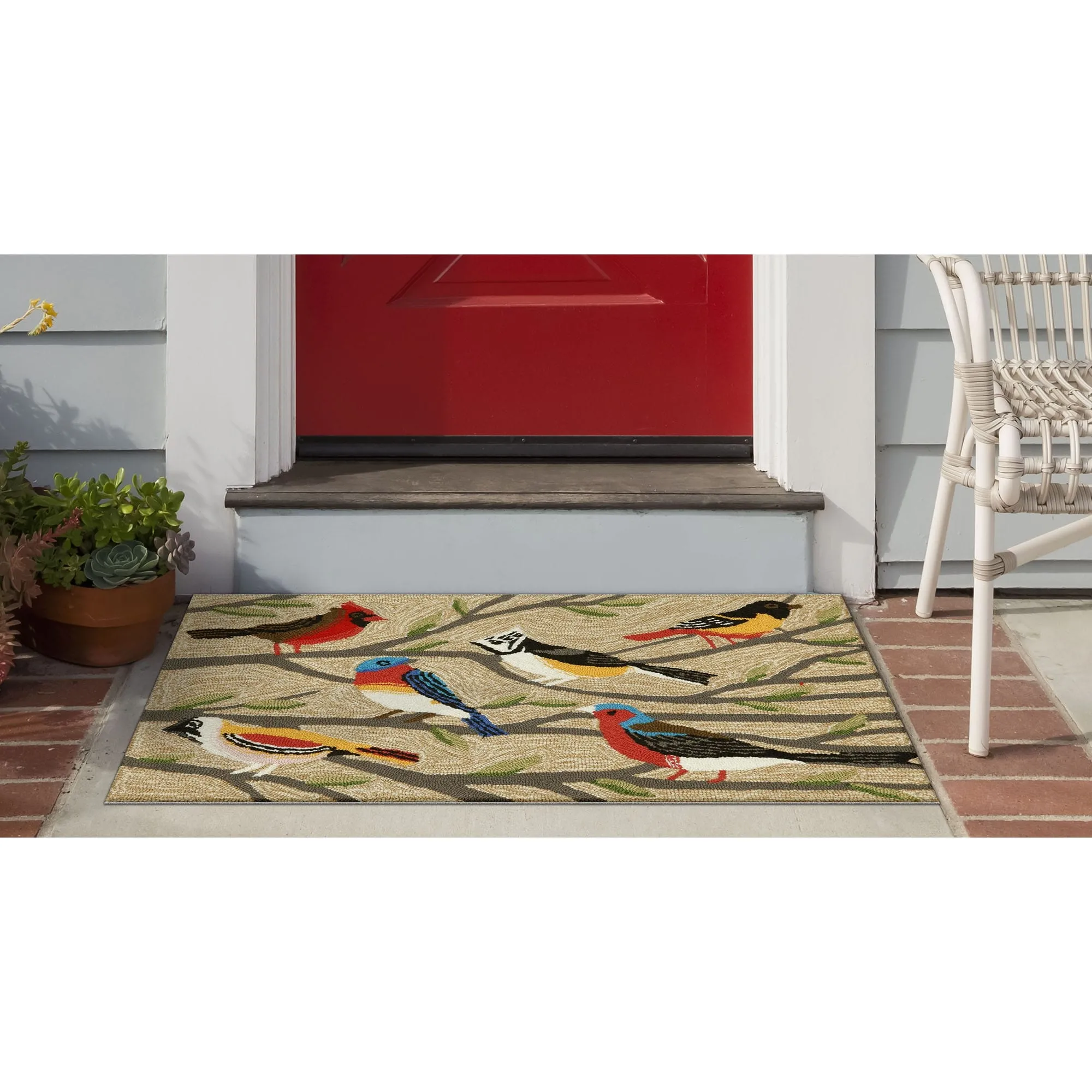 Liora Manne Frontporch Birds Indoor/Outdoor Rug