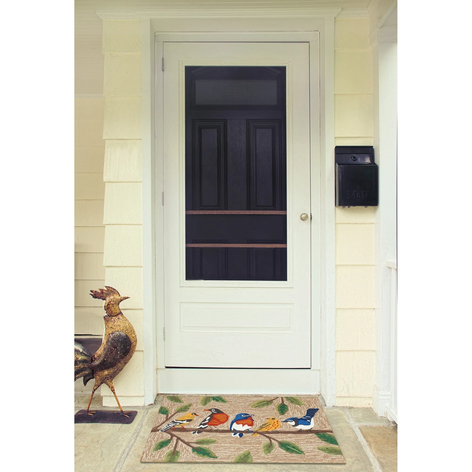 Liora Manne Frontporch Birds On A Branch Indoor/Outdoor Area Rug