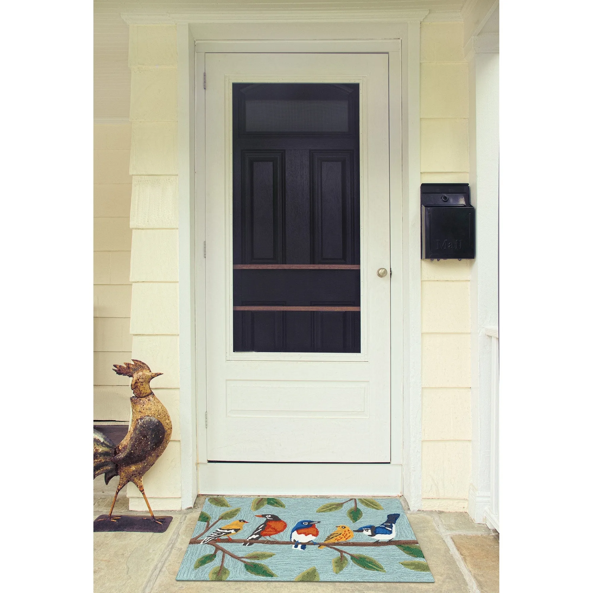 Liora Manne Frontporch Birds On A Branch Indoor/Outdoor Area Rug