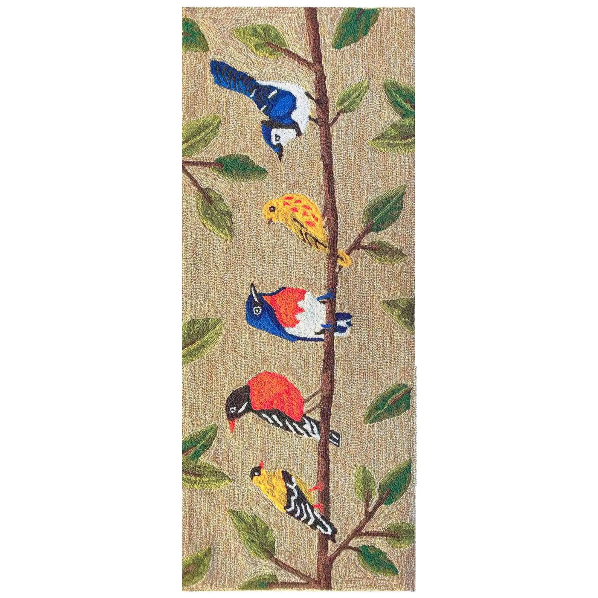 Liora Manne Frontporch Birds On A Branch Indoor/Outdoor Area Rug