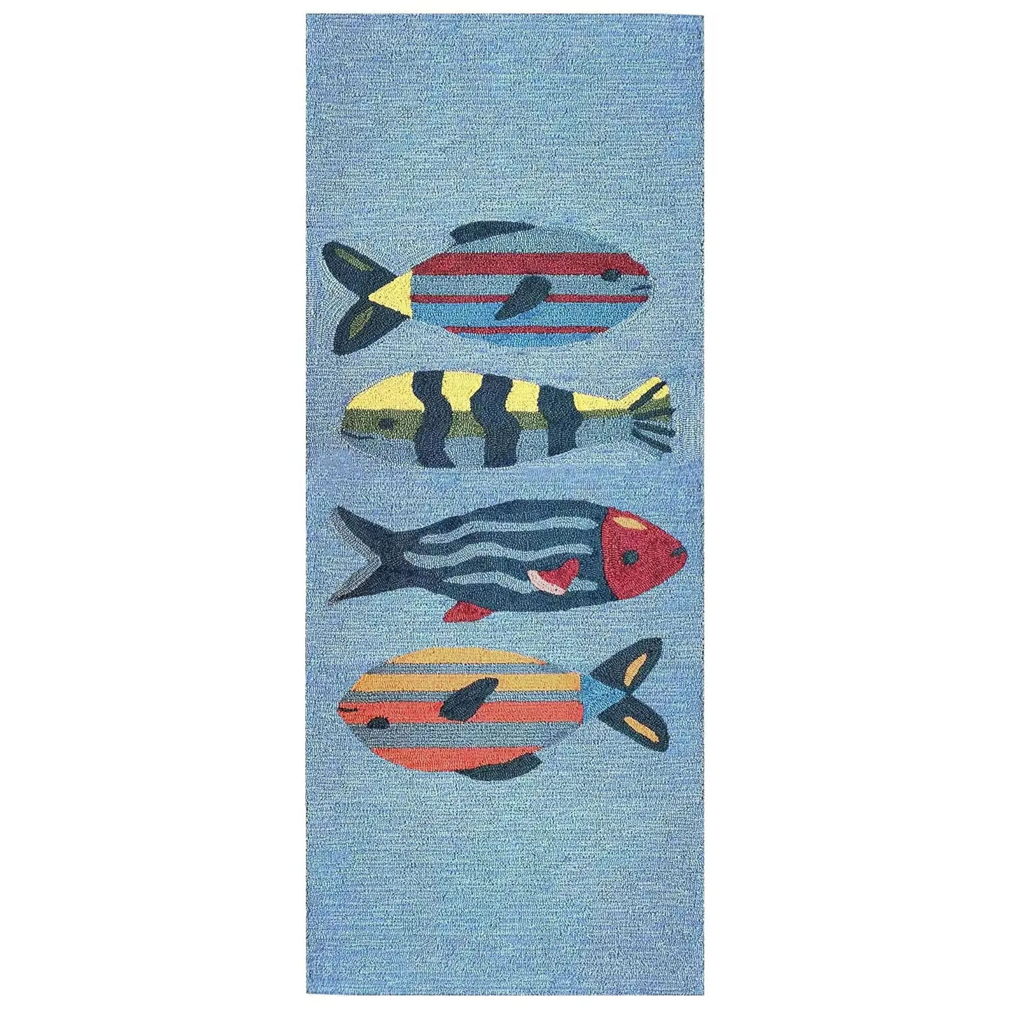 Liora Manne Frontporch Fishes Indoor/Outdoor Rug