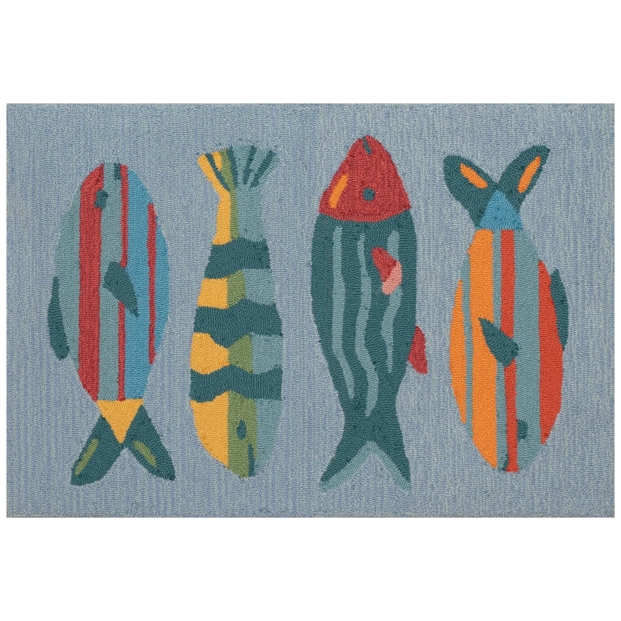 Liora Manne Frontporch Fishes Indoor/Outdoor Rug