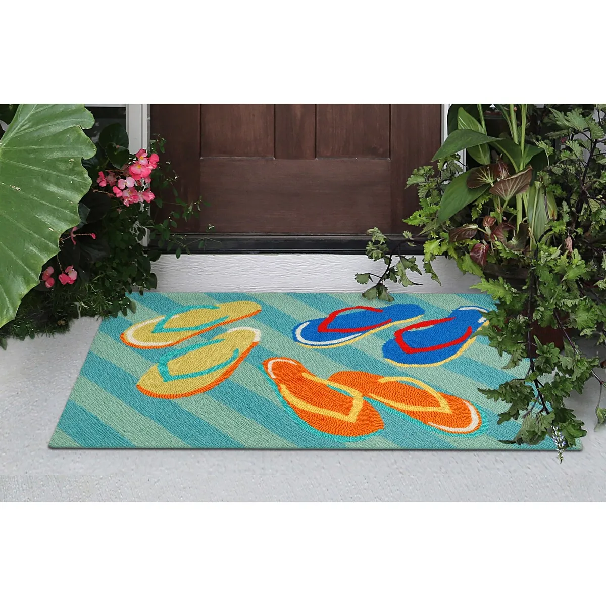 Liora Manne Frontporch Flip Flops Indoor/Outdoor Rug